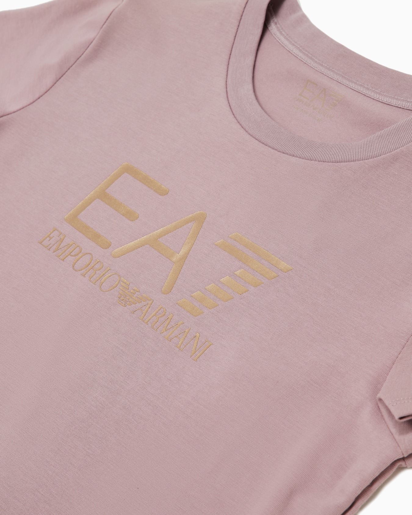 T-shirt ras-du-cou Shiny Girl en coton stretch Diapositive 1