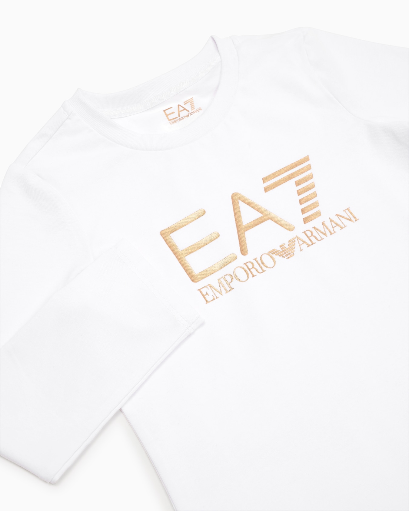 Shiny Girl stretch-cotton, crew-neck T-shirt Slide 1