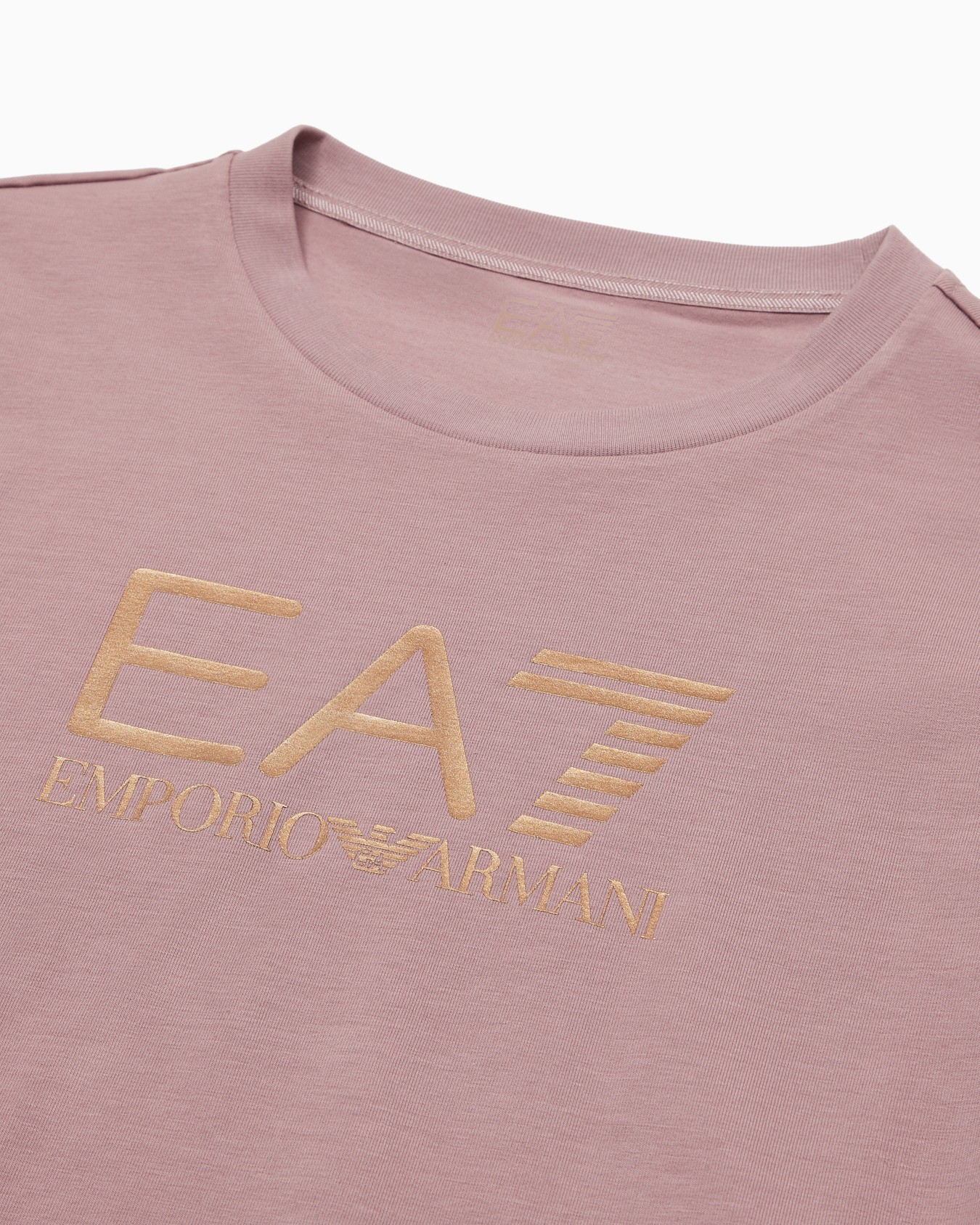 Shiny Girl stretch-cotton, crew-neck T-shirt Slide 1