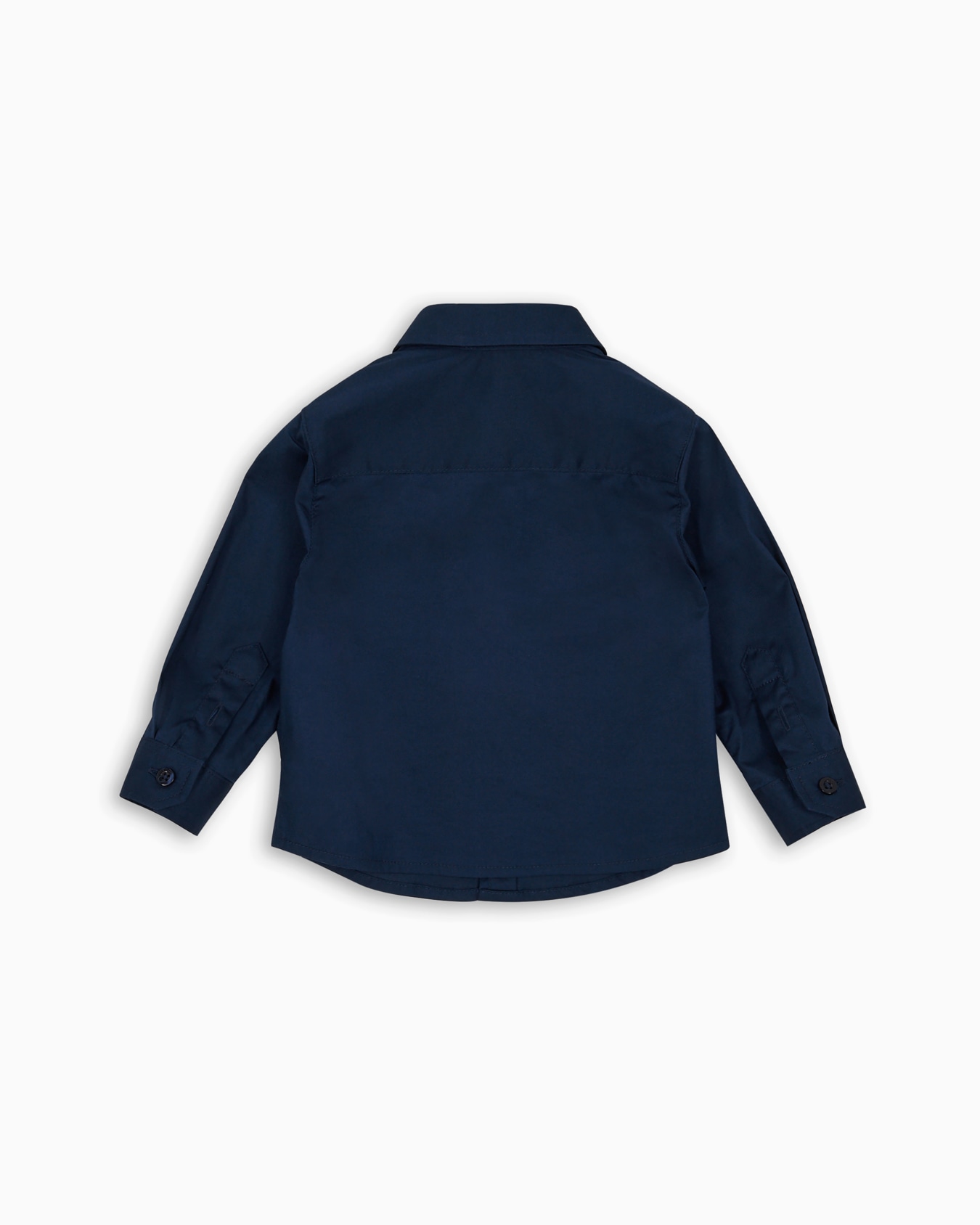 Stretch cotton shirt with eagle embroidery Slide 2