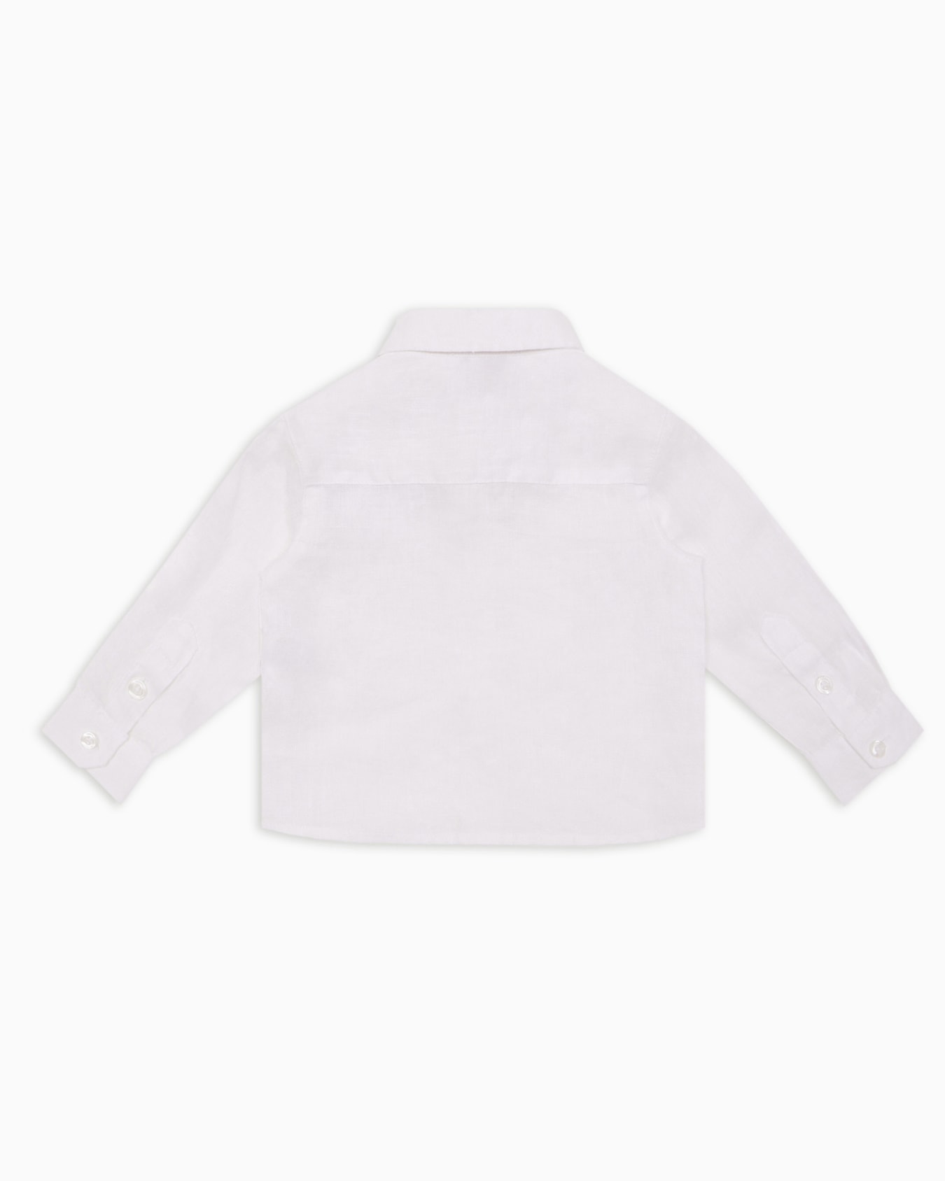 Linen shirt with eagle embroidery Slide 2