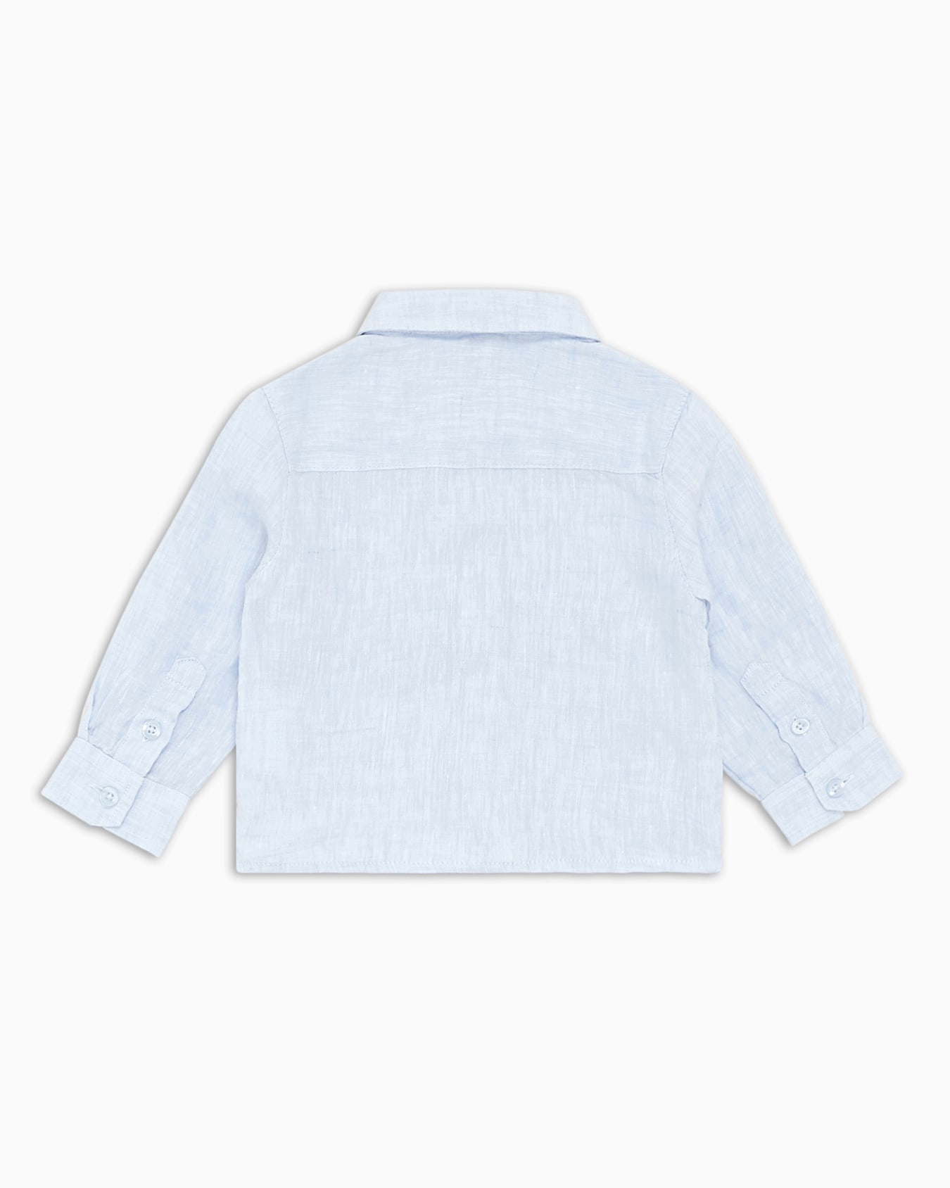 Linen shirt with eagle embroidery Slide 2