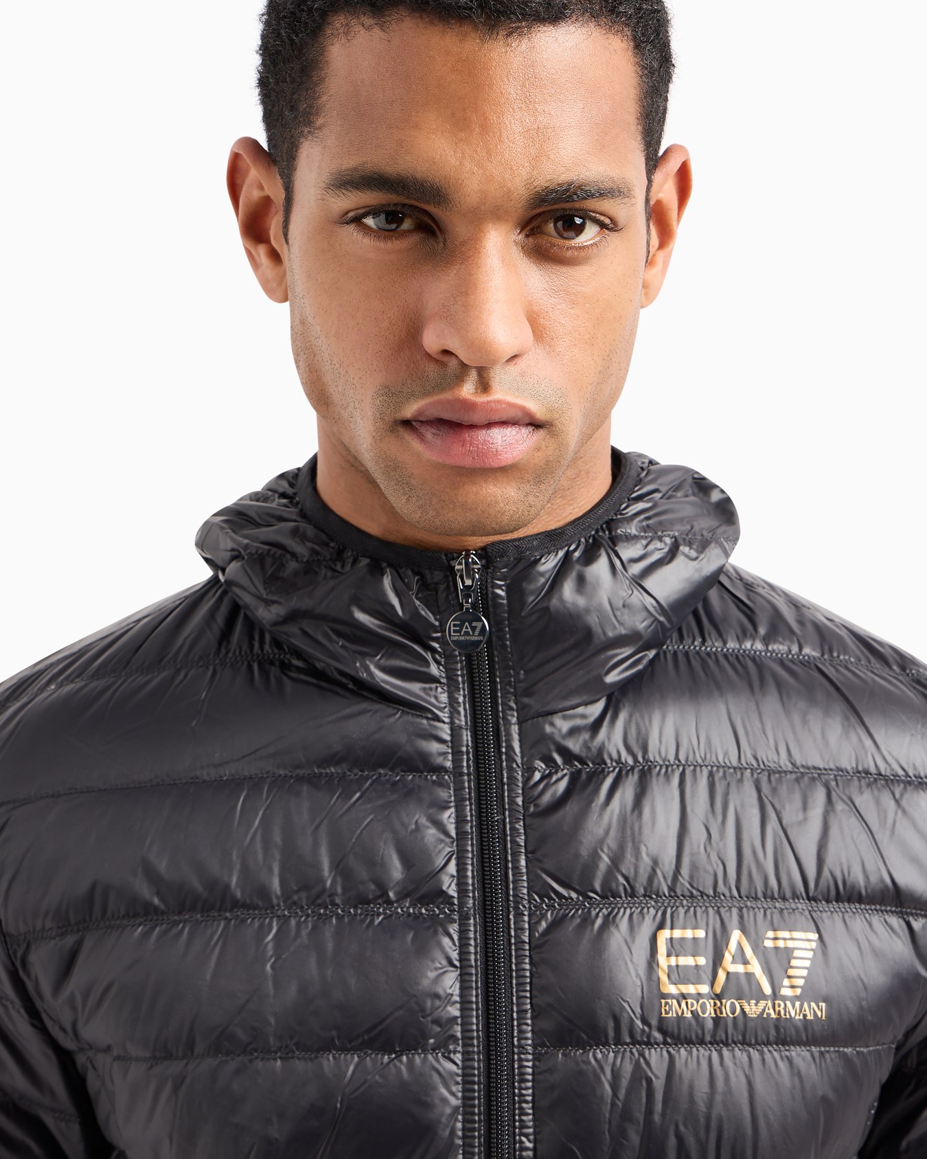 Packable hooded Core Identity puffer jacket Slide 4