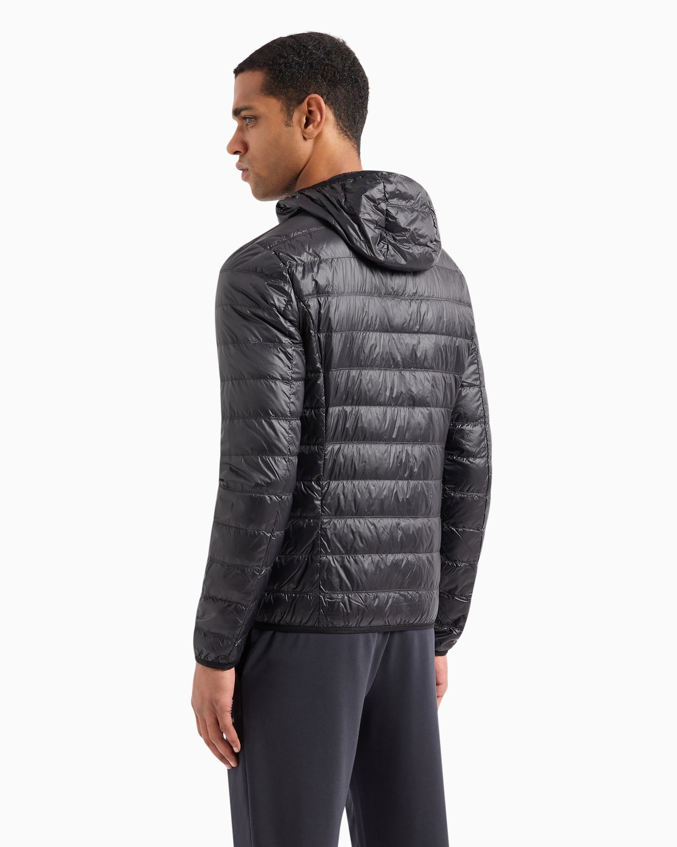 Packable hooded Core Identity puffer jacket Slide 2