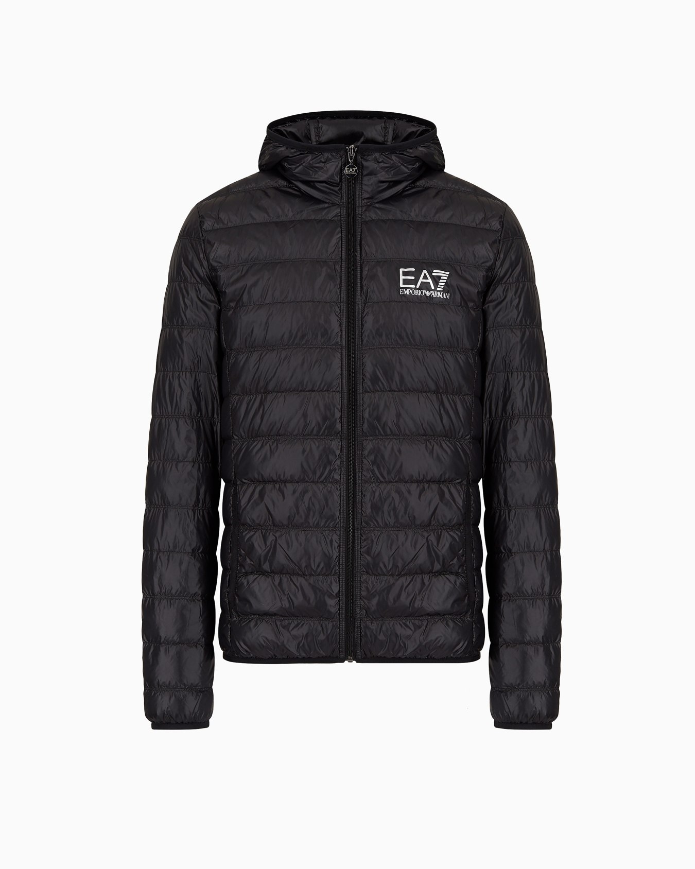 Packable hooded Core Identity puffer jacket Slide 0