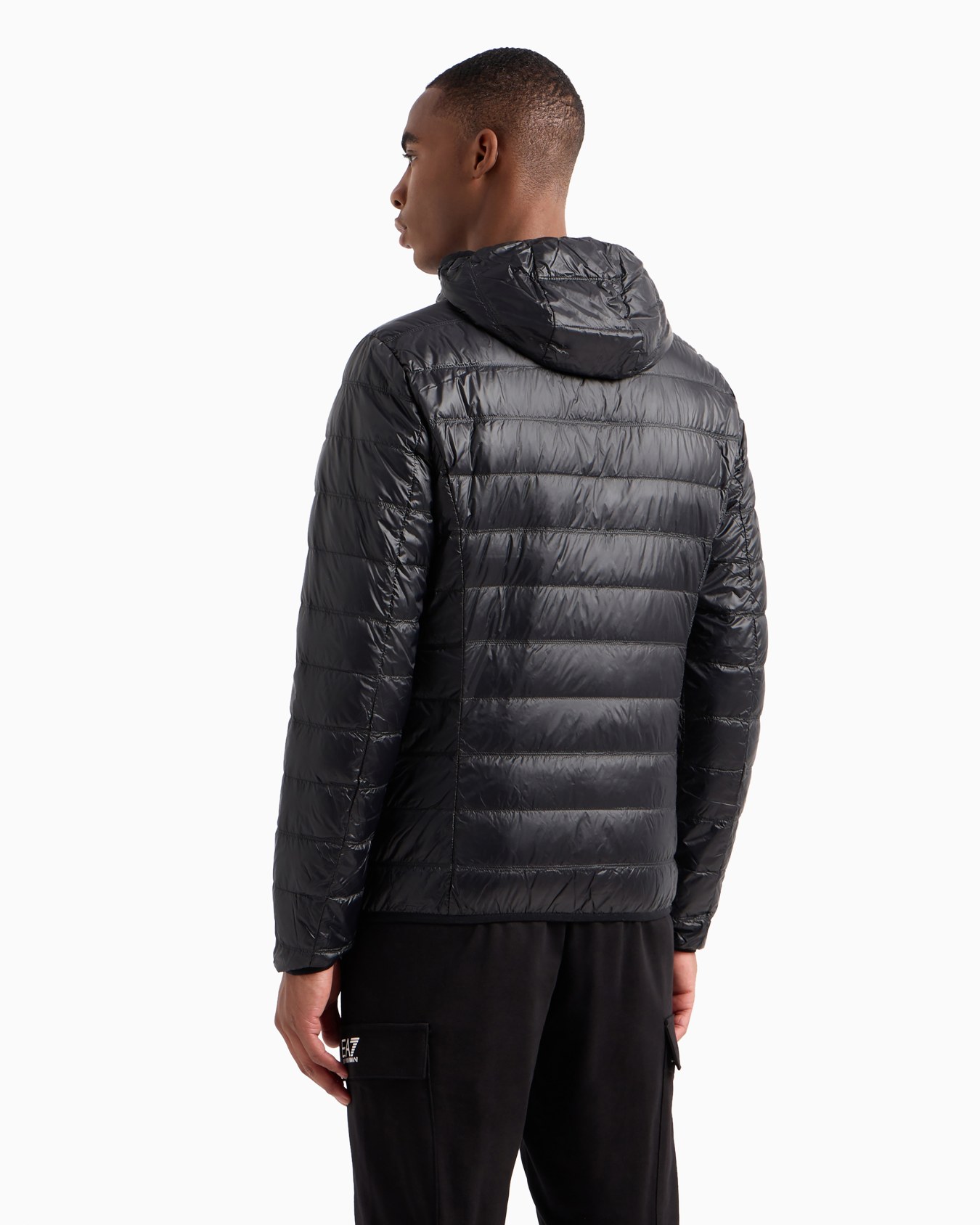 Packable hooded Core Identity puffer jacket Slide 2