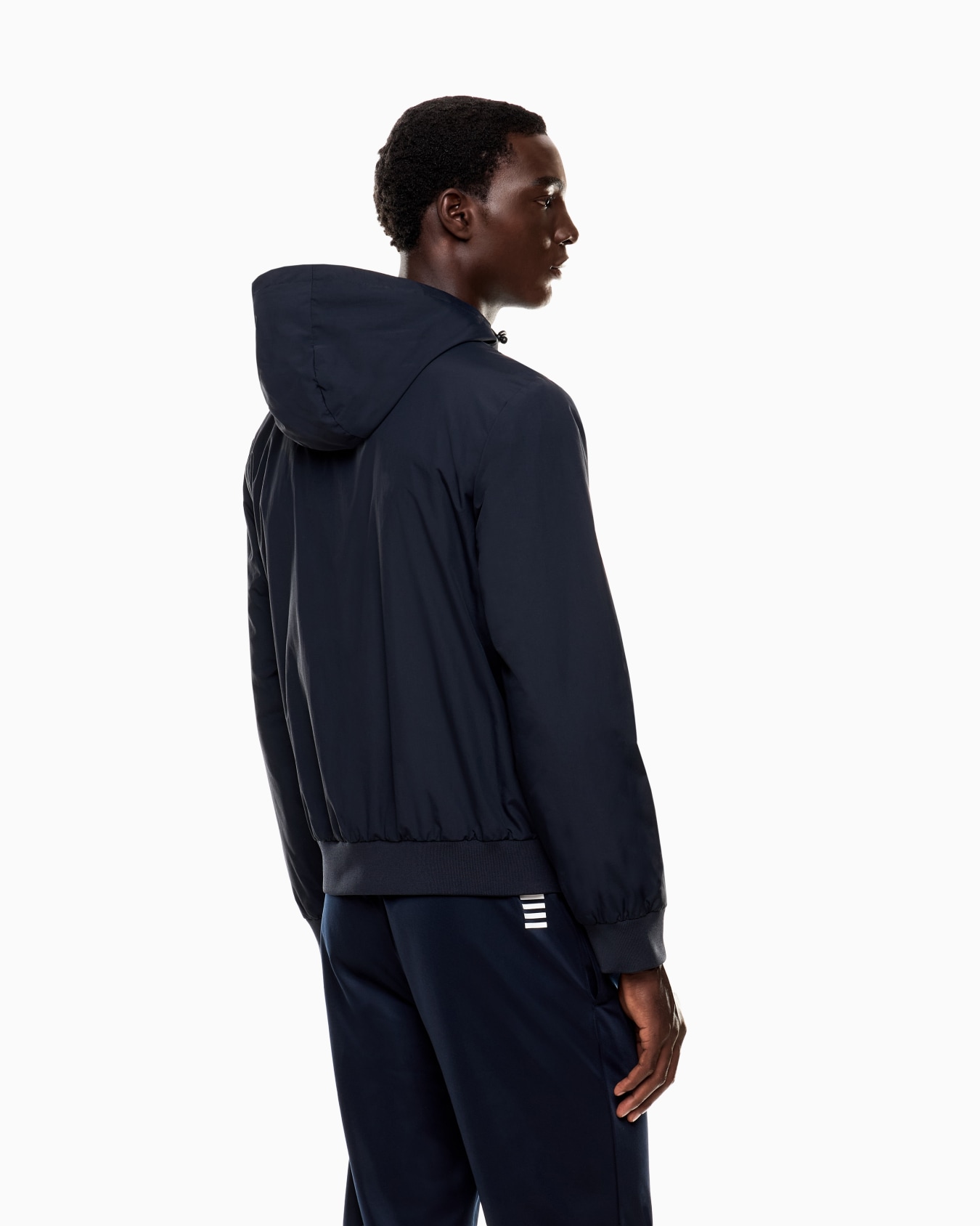 Core Identity hooded bomber in technical fabric Slide 2