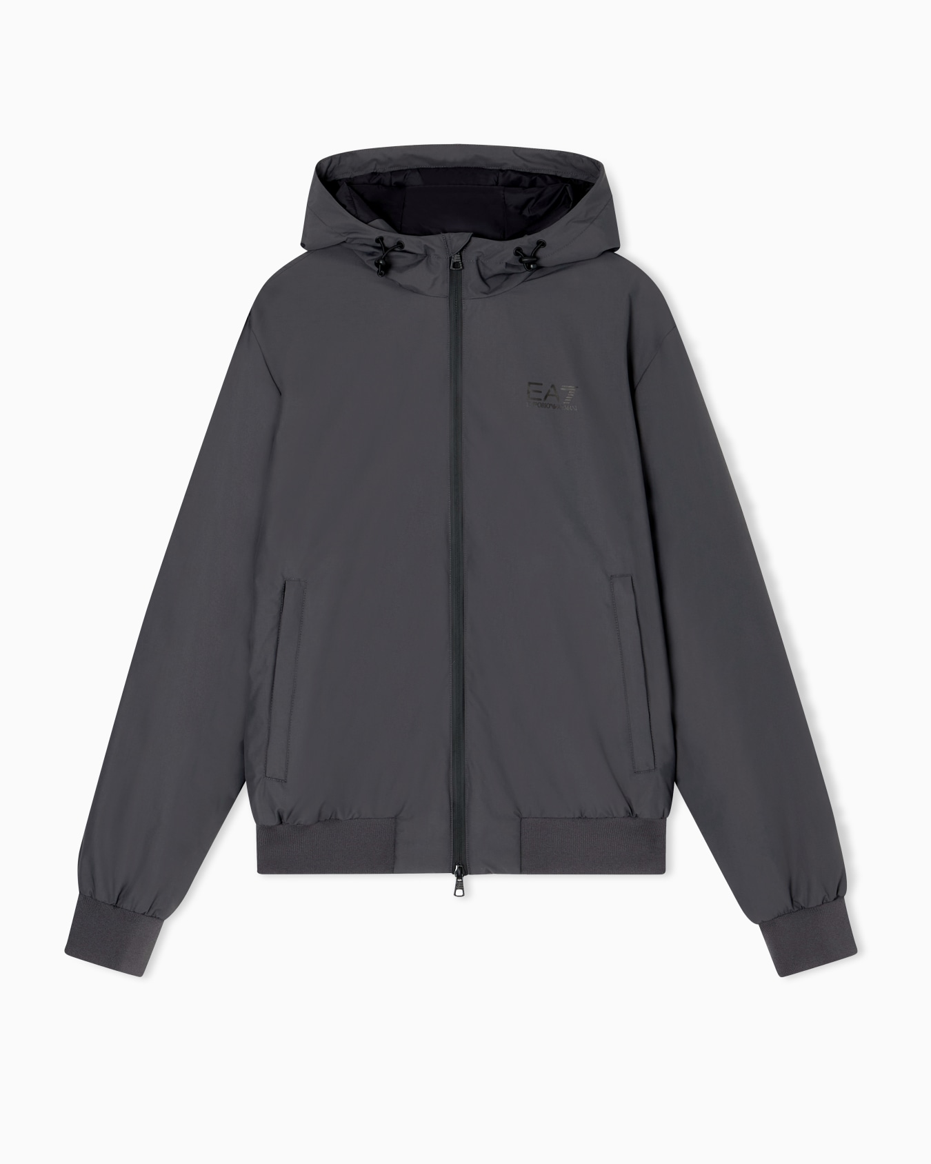 Core Identity hooded bomber in technical fabric Slide 0