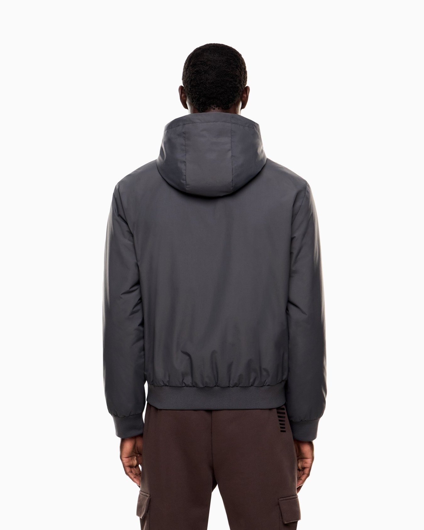Core Identity hooded bomber in technical fabric Slide 2