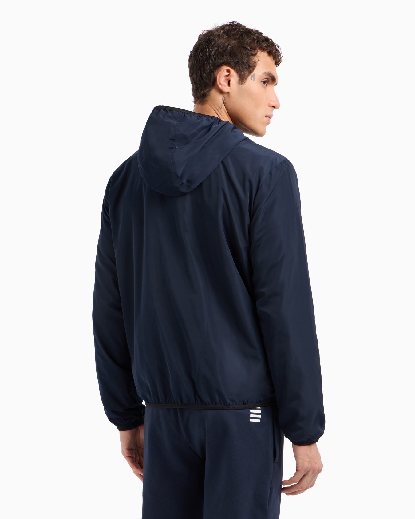 Core Identity hooded bomber jacket in recycled fabric Slide 2