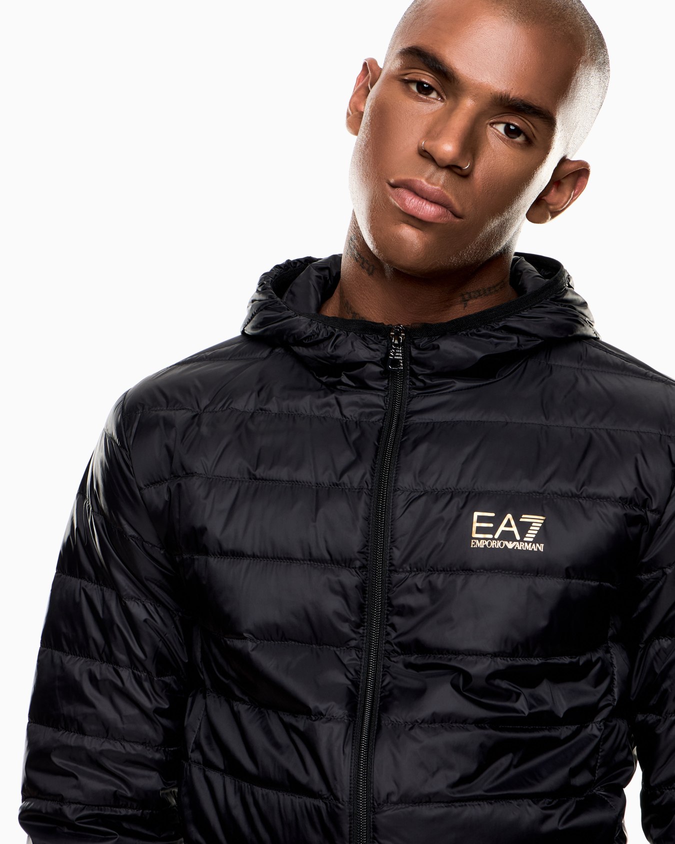 Core Identity packable down jacket with hood Slide 4