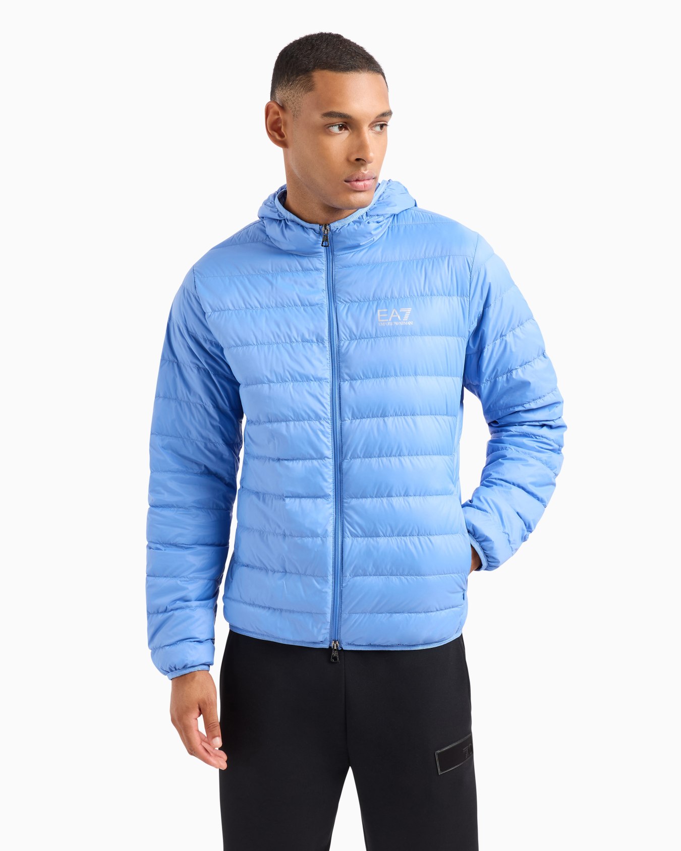 Core Identity packable down jacket with hood Slide 3