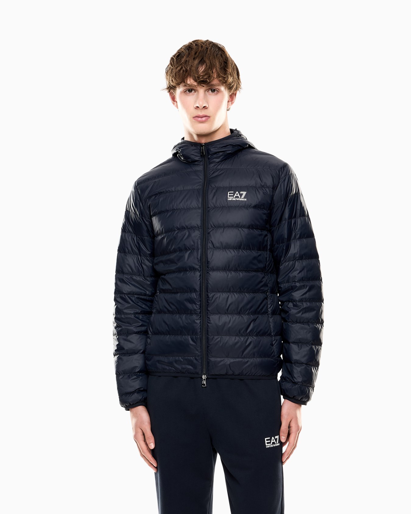 Core Identity packable down jacket with hood Slide 3