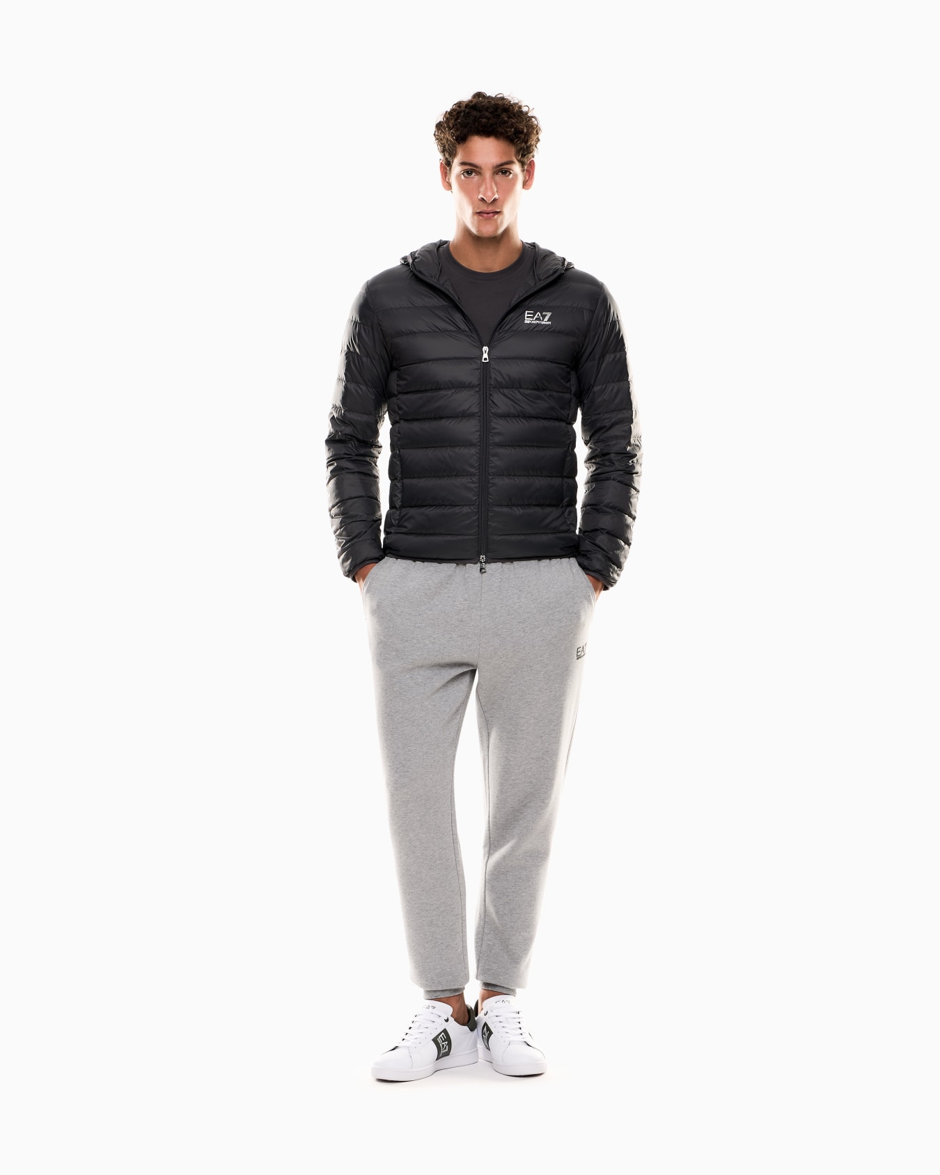 Core Identity packable down jacket with hood Slide 1