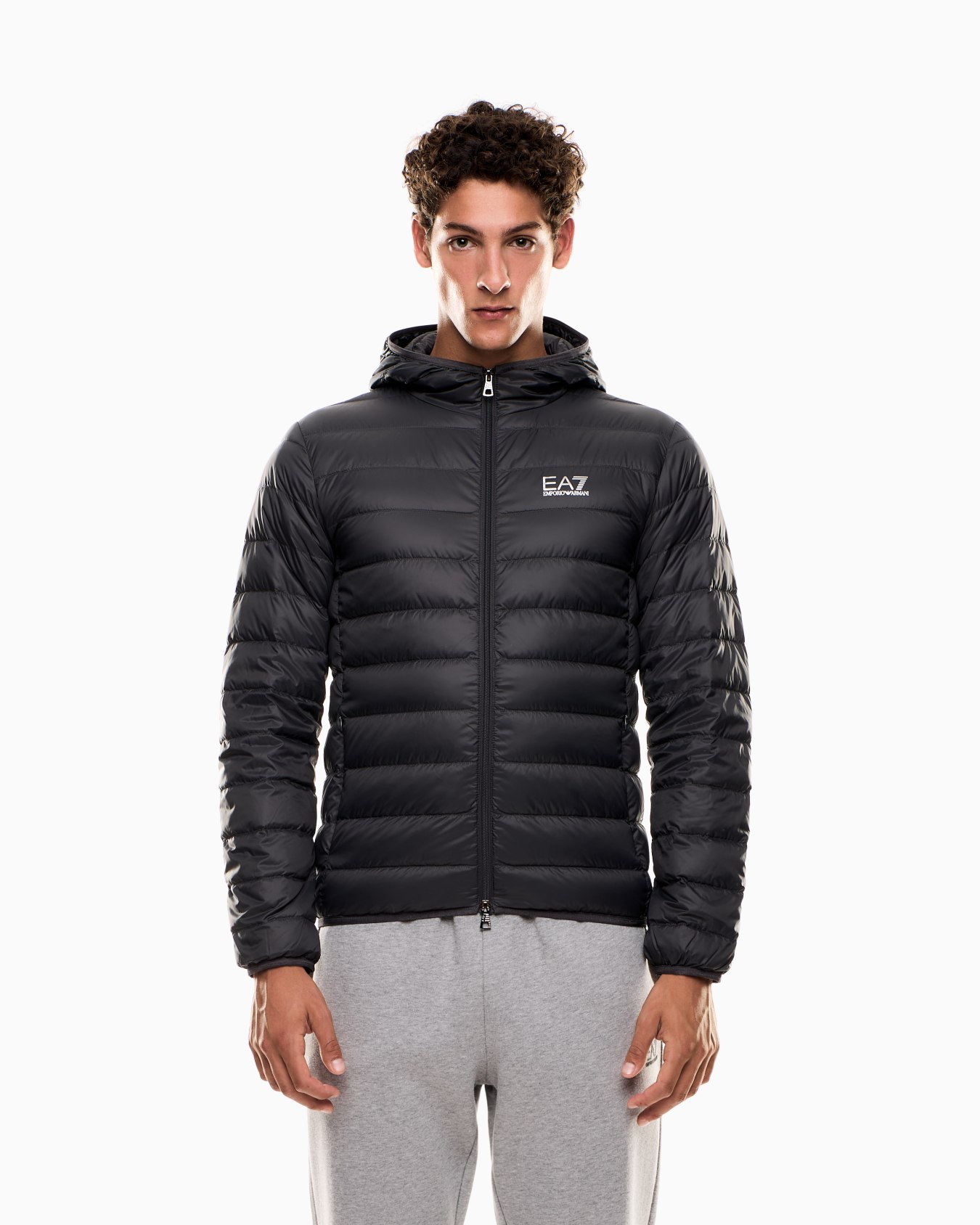 Core Identity packable down jacket with hood Slide 3