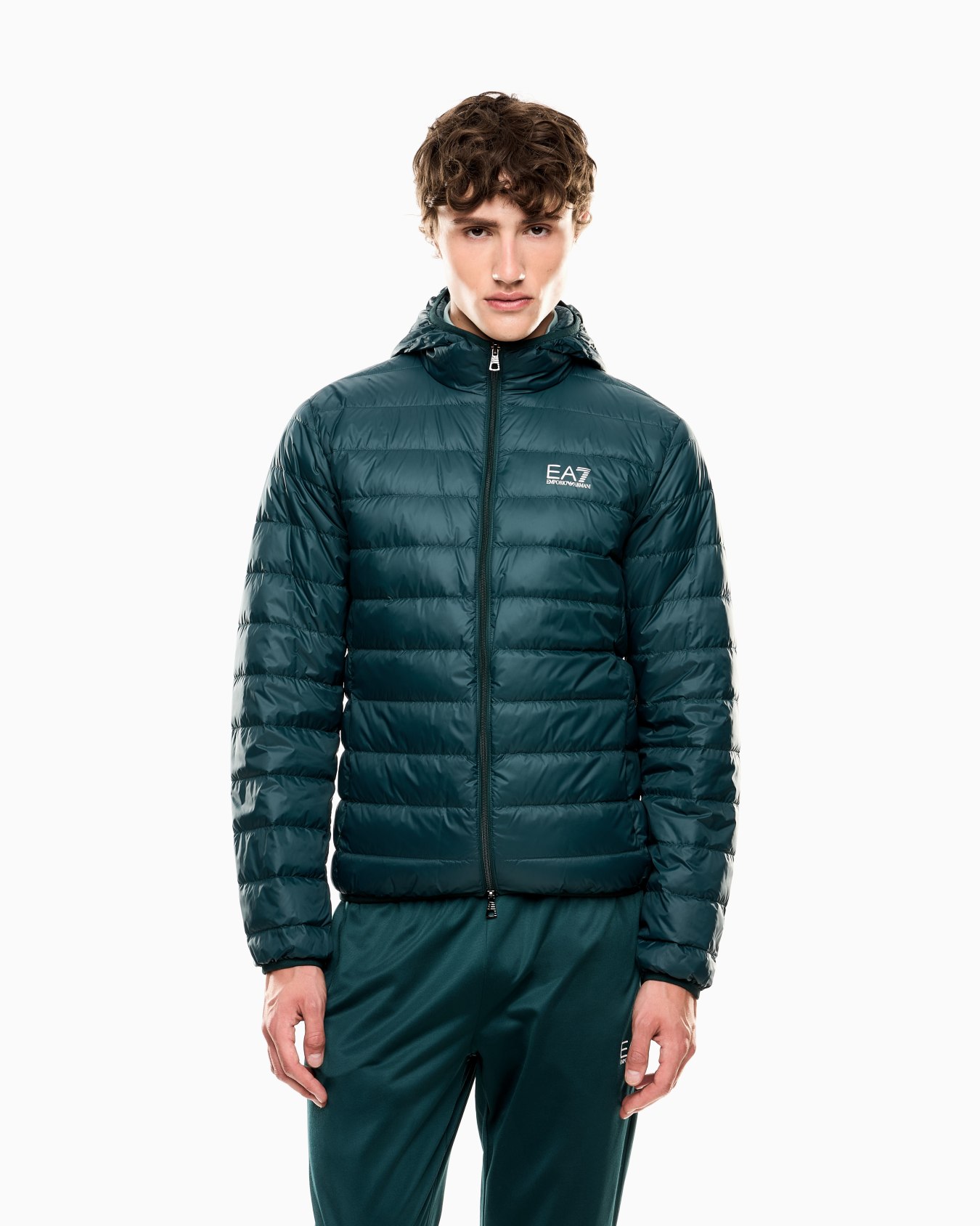Core Identity packable down jacket with hood Slide 3