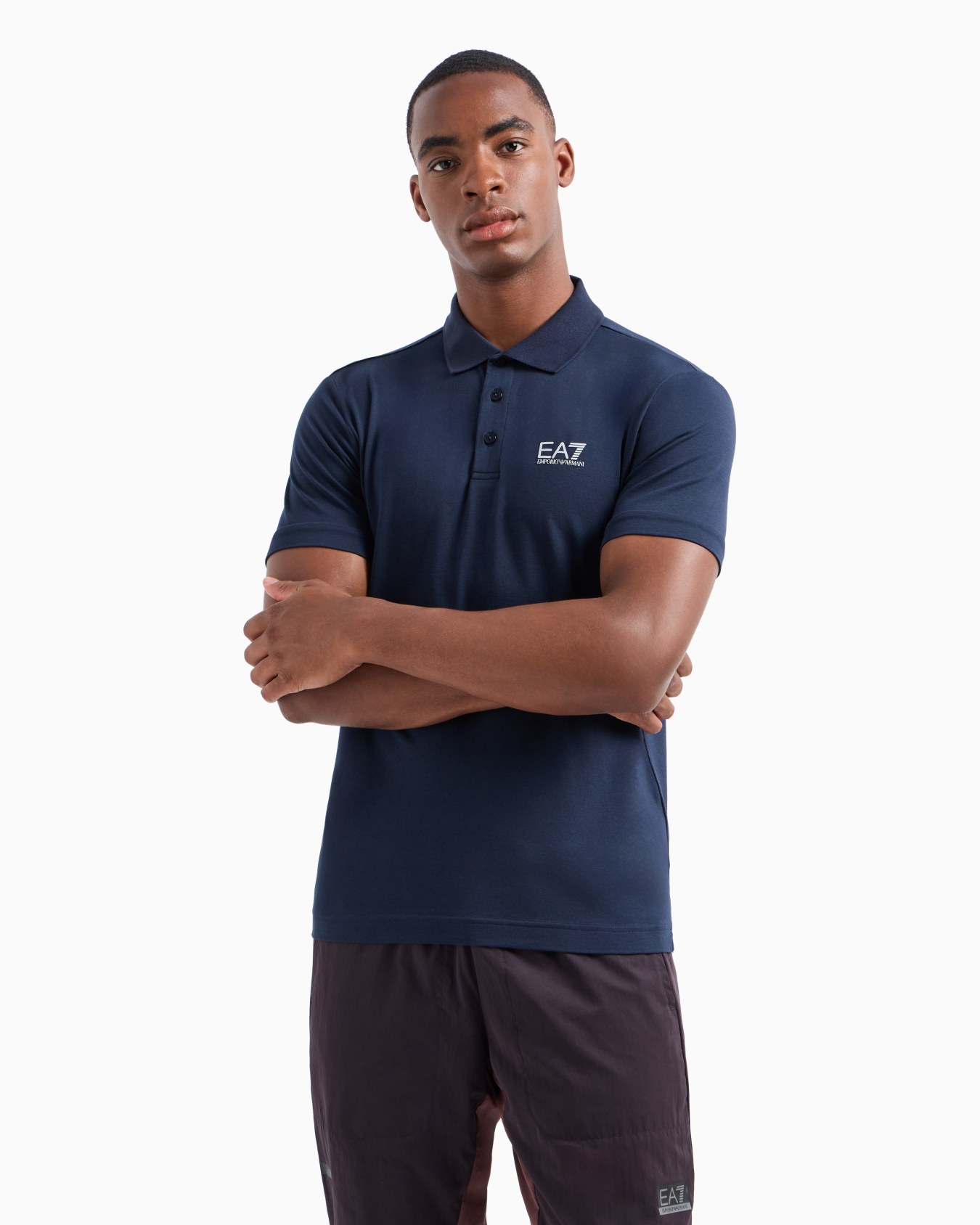 Core Identity stretch-cotton polo shirt Slide 3