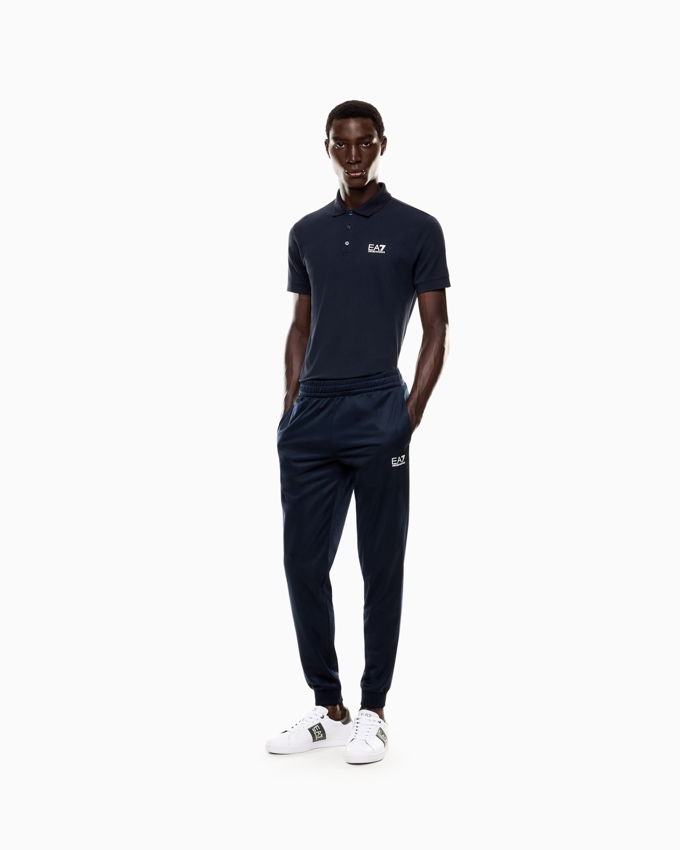 Core Identity stretch-cotton polo shirt Diapositiva 1