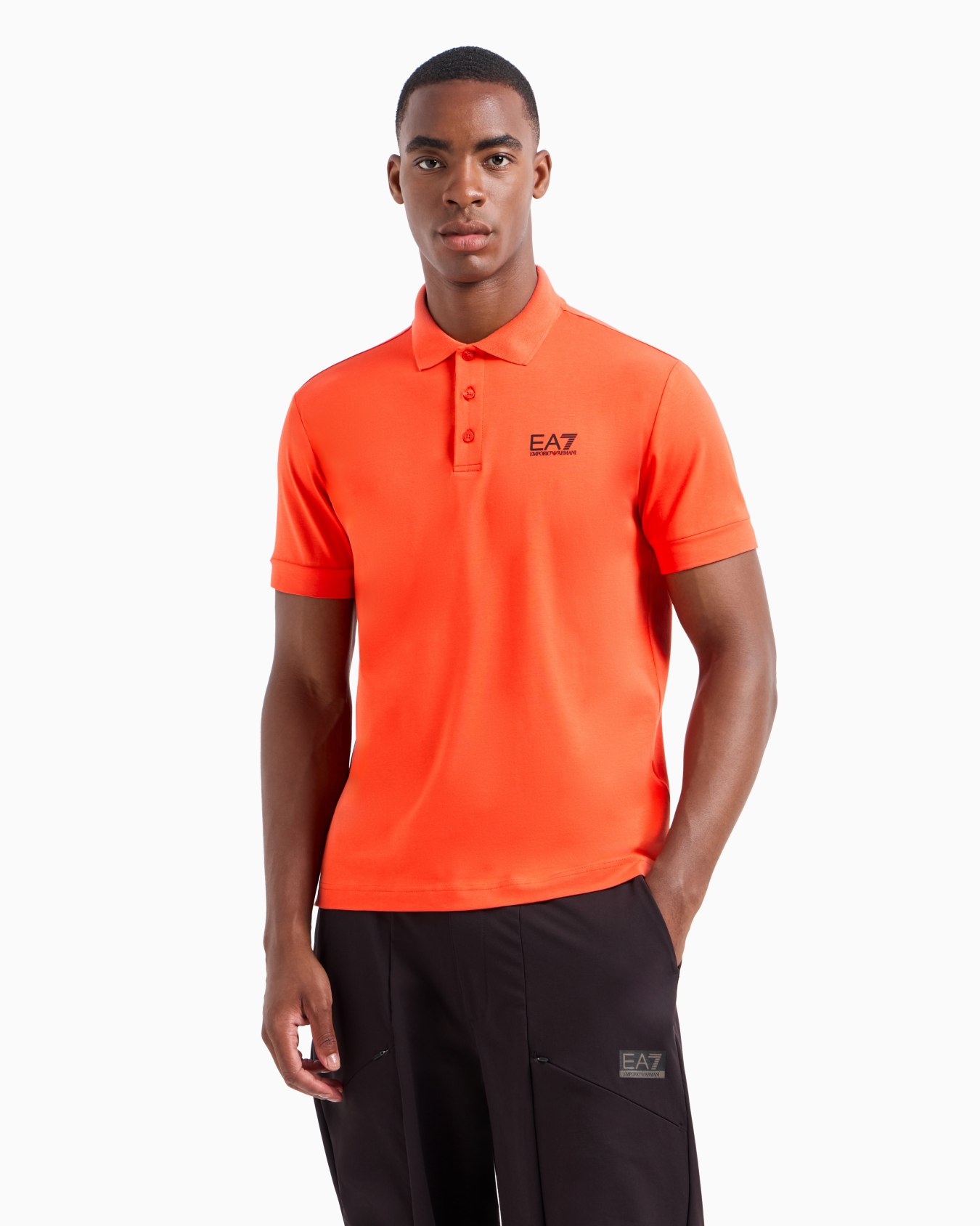 Core Identity stretch-cotton polo shirt Slide 1