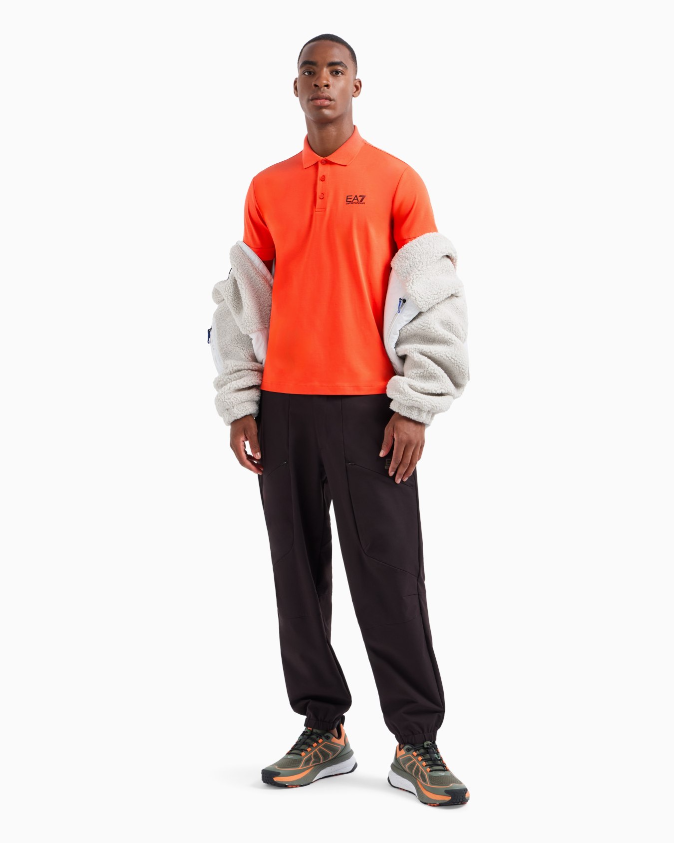 Core Identity stretch-cotton polo shirt Slide 3