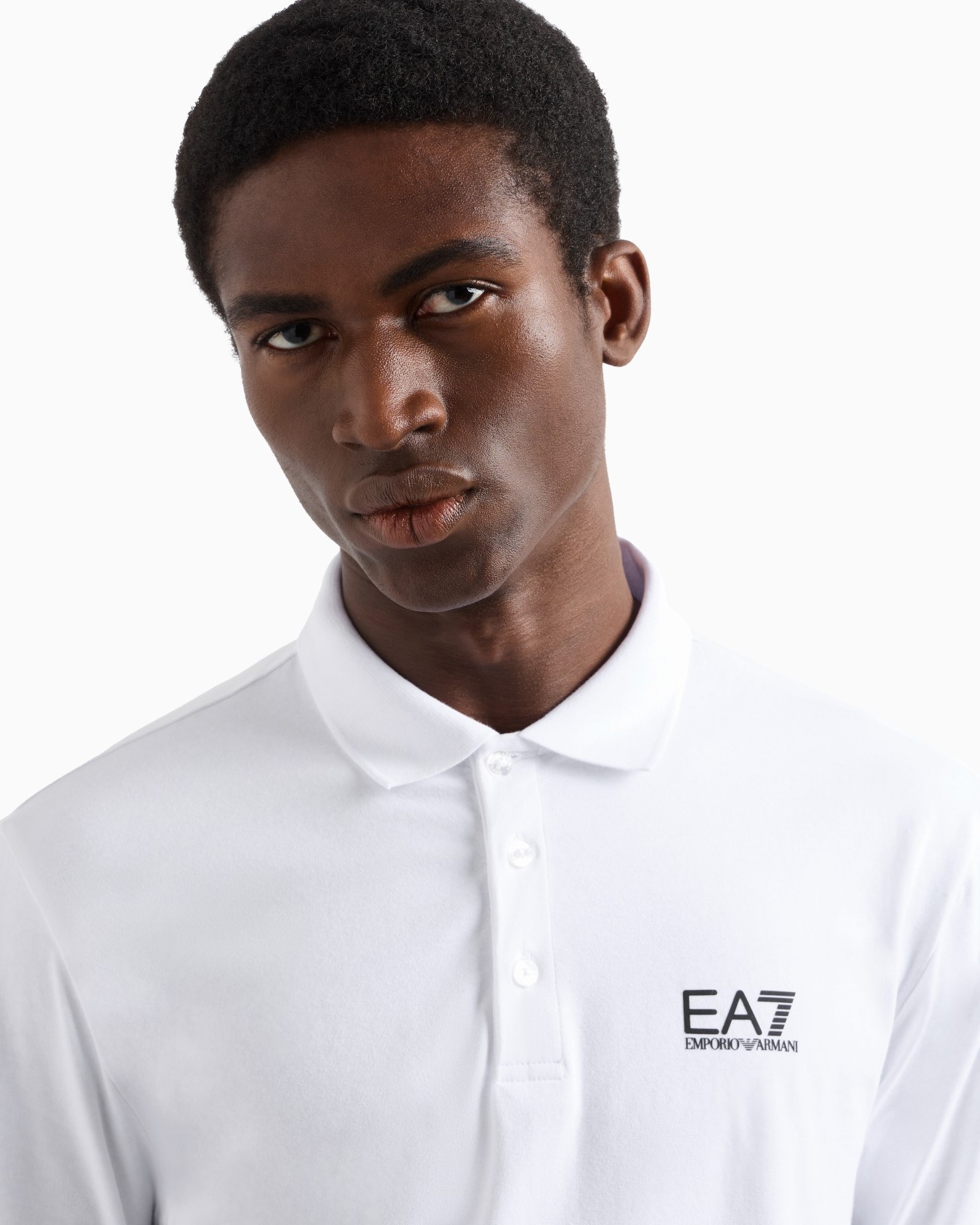 Core Identity stretch-cotton, long-sleeved polo shirt Slide 4