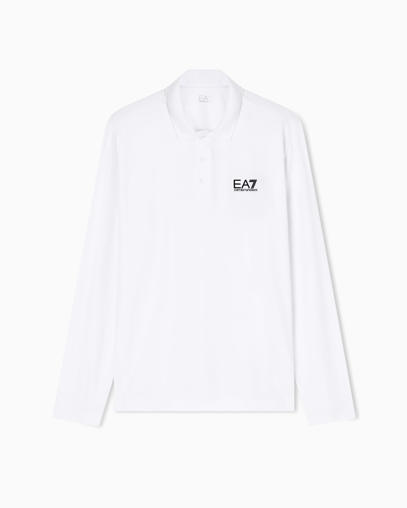 Core Identity stretch-cotton, long-sleeved polo shirt Slide 0