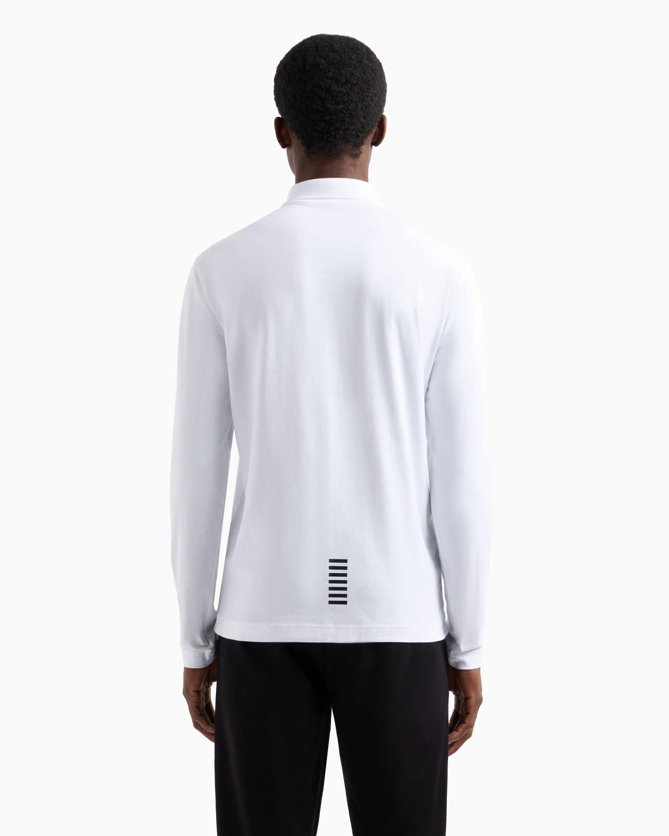 Core Identity stretch-cotton, long-sleeved polo shirt Slide 2