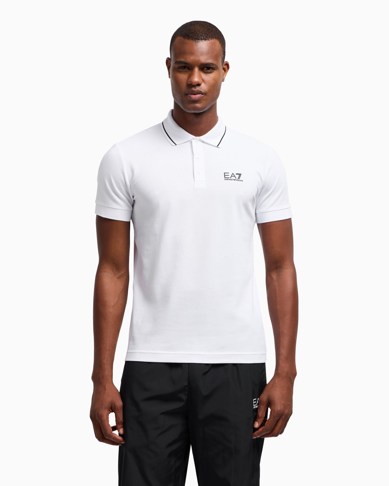 Core Identity stretch-cotton piqué polo shirt Slide 3