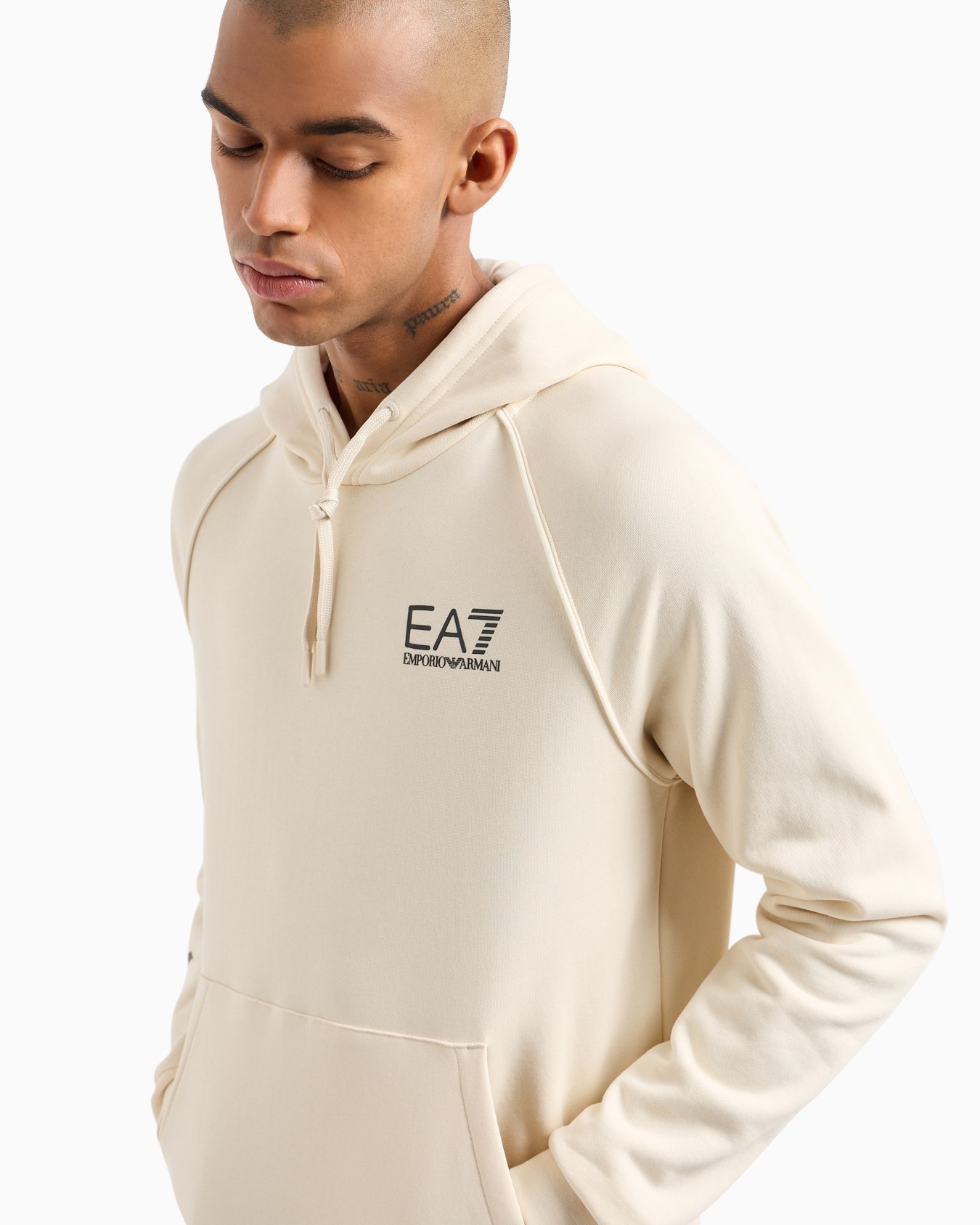 Cotton-blend hooded Logo Series sweatshirt Slide 4