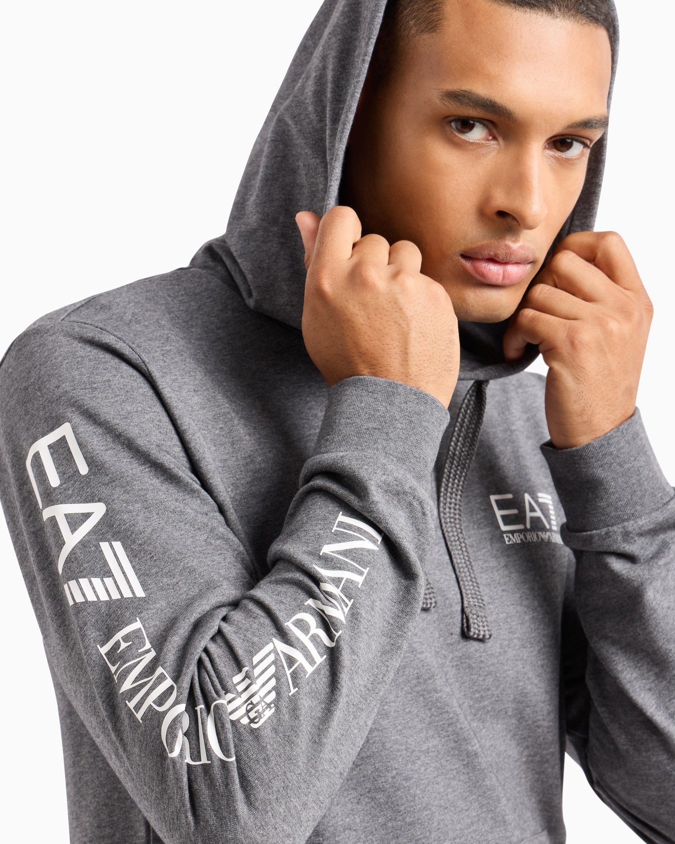 Logo Series hooded cotton sweatshirt Slide 4