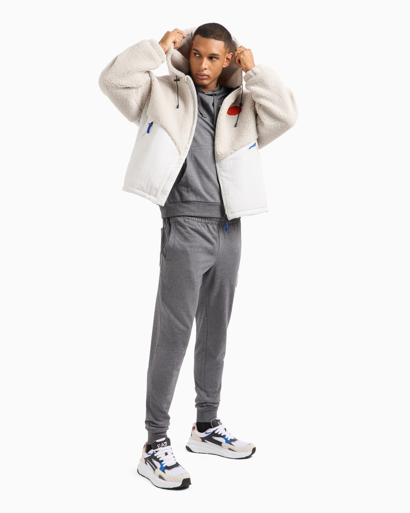 Logo Series hooded cotton sweatshirt Slide 3