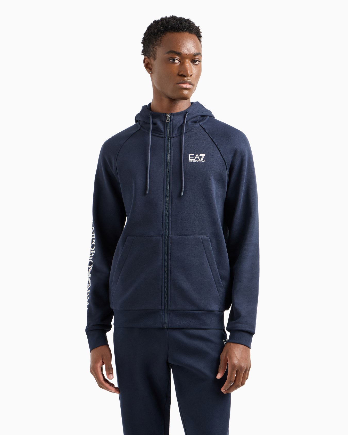 Cotton-blend hooded Logo Series sweatshirt Slide 1