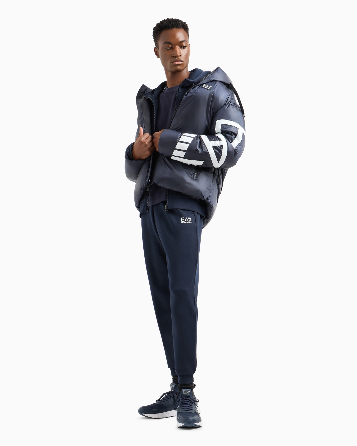 Cotton-blend hooded Logo Series sweatshirt Slide 3