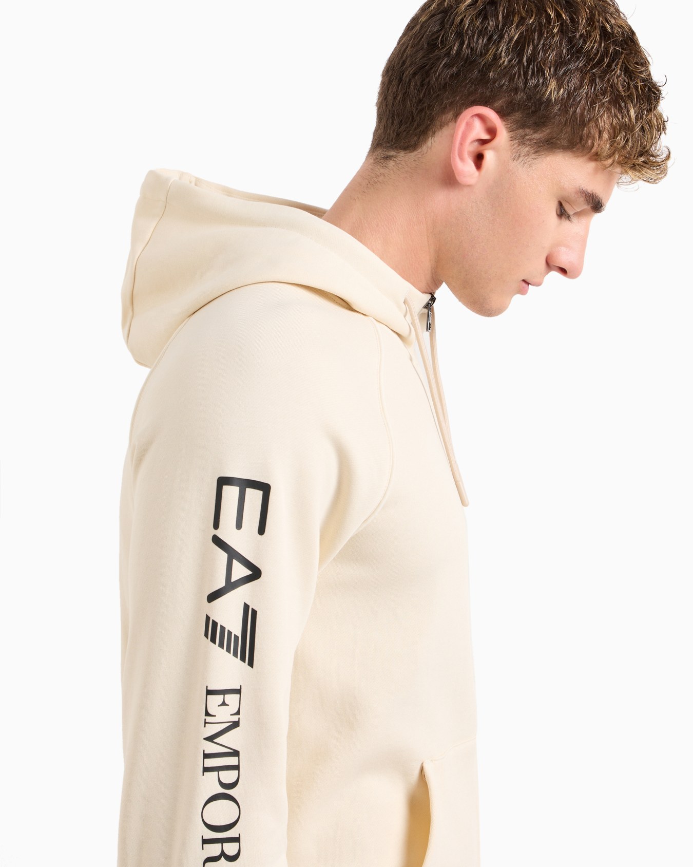 Cotton-blend hooded Logo Series sweatshirt Slide 4