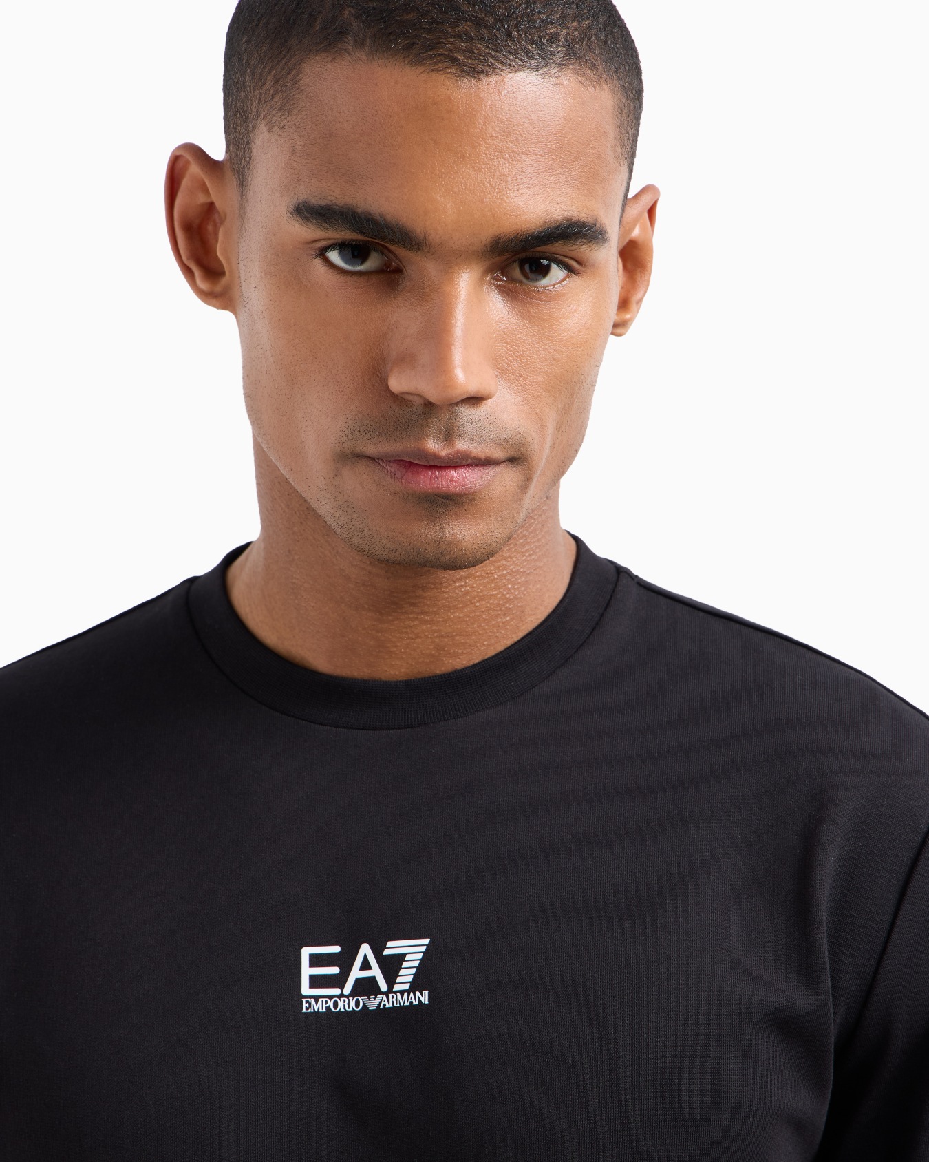 Core Identity cotton crew-neck sweatshirt Slide 4