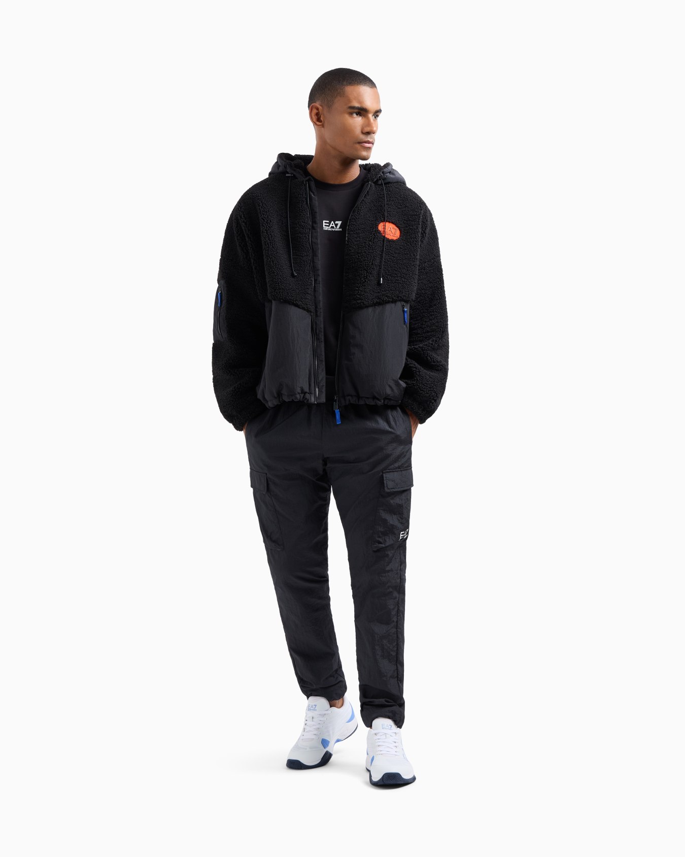 Core Identity cotton crew-neck sweatshirt Slide 1
