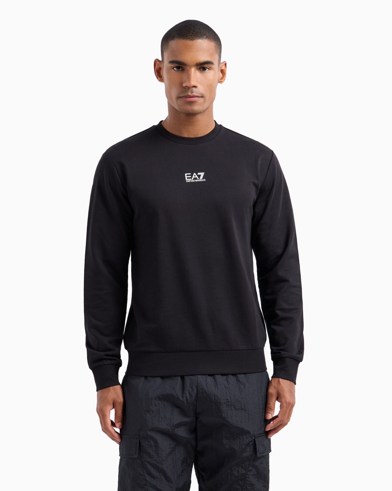 Core Identity cotton crew-neck sweatshirt Slide 3