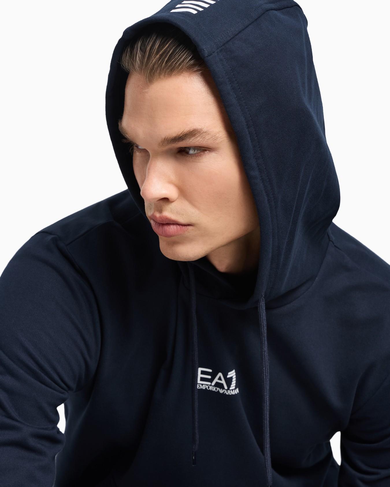 Core Identity cotton hooded sweatshirt Slide 4