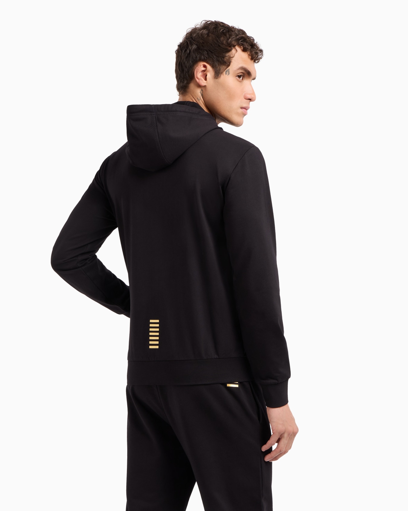 Core Identity cotton hooded sweatshirt Slide 2