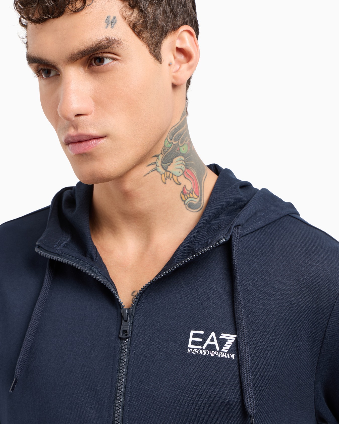 Core Identity cotton hooded sweatshirt Slide 4