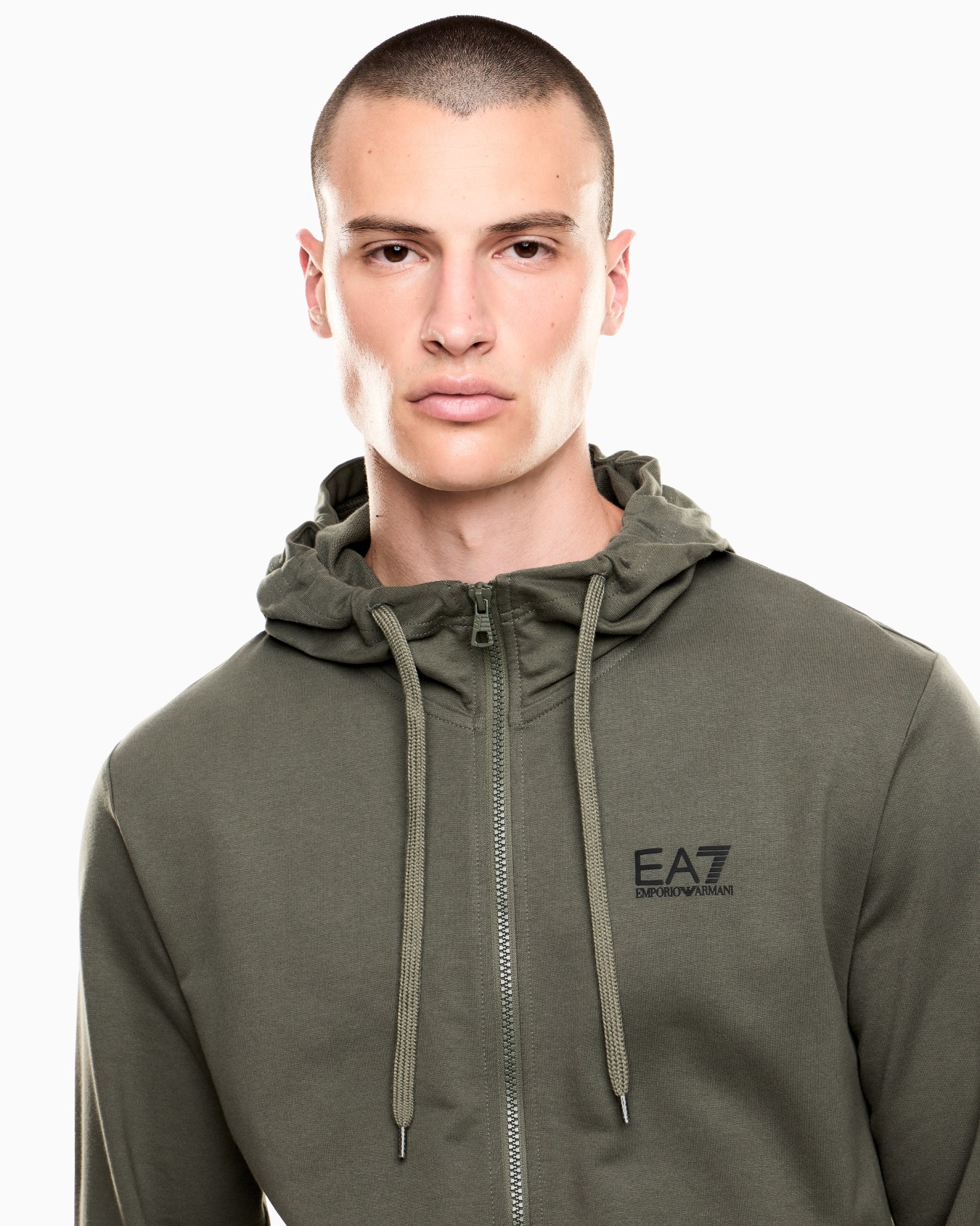 Core Identity cotton hooded sweatshirt Slide 4