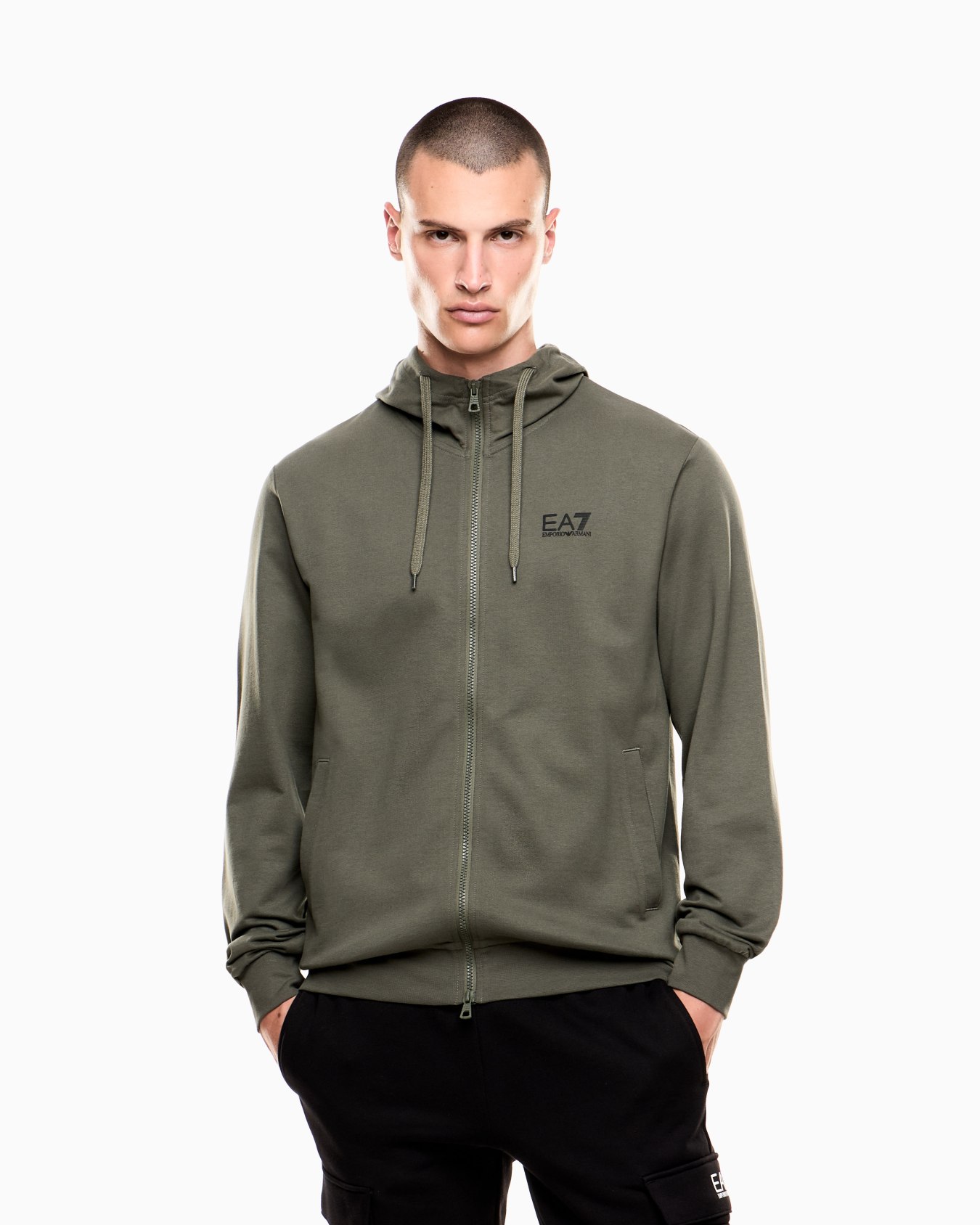 Core Identity cotton hooded sweatshirt Slide 3