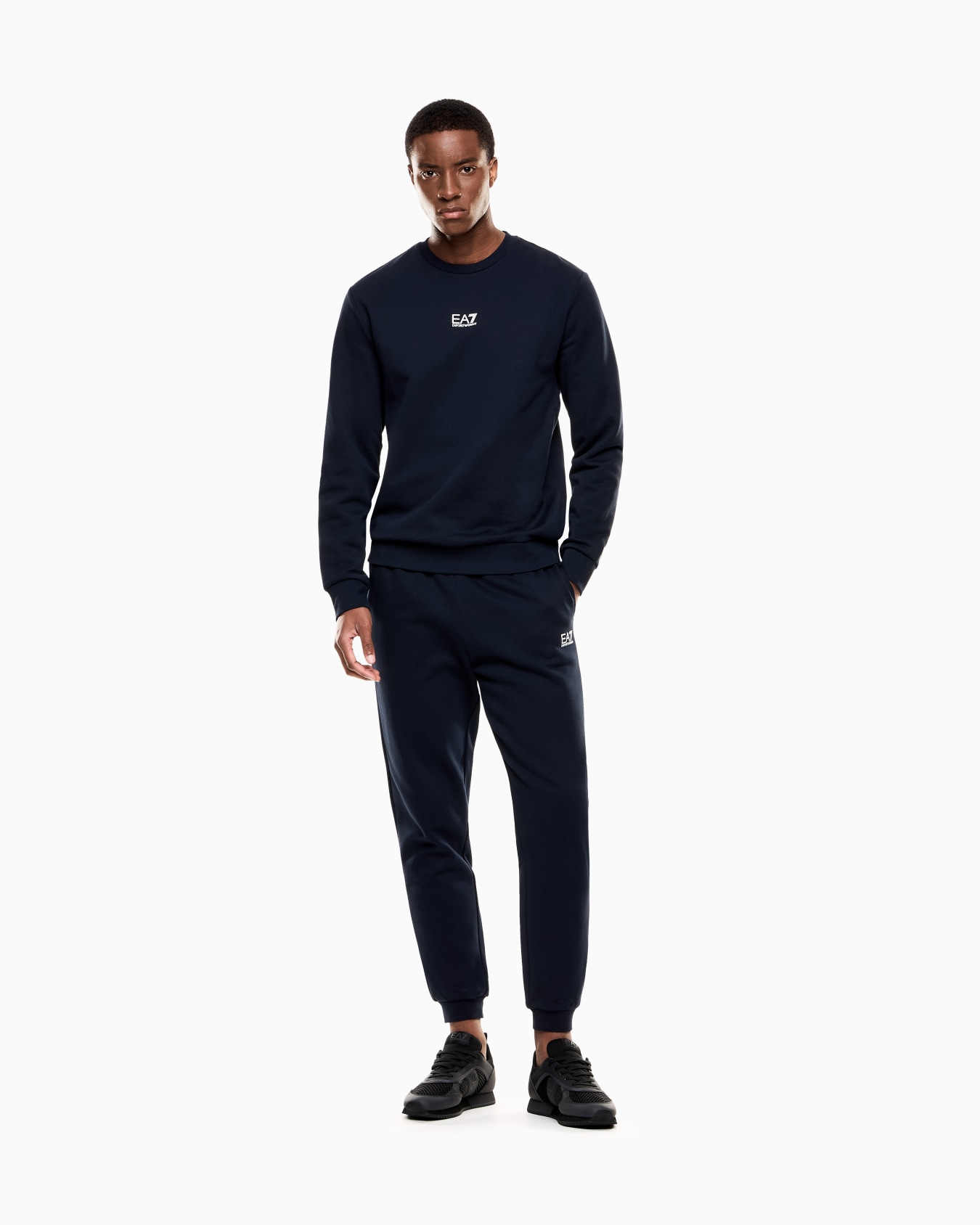 Core Identity cotton-blend crew-neck sweatshirt Slide 1