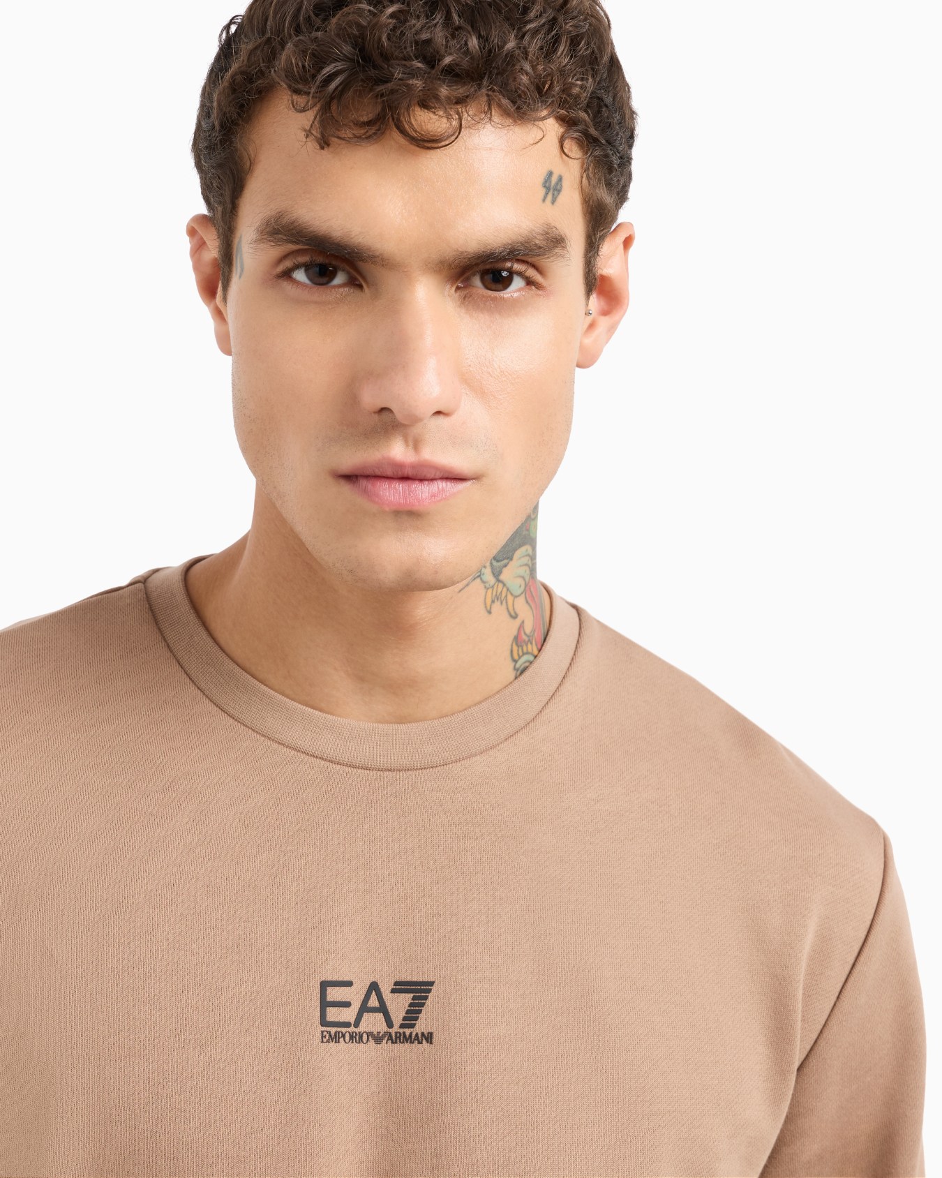 Sweat-shirt ras-du-cou en coton mélangé Core Identity Diapositive 4