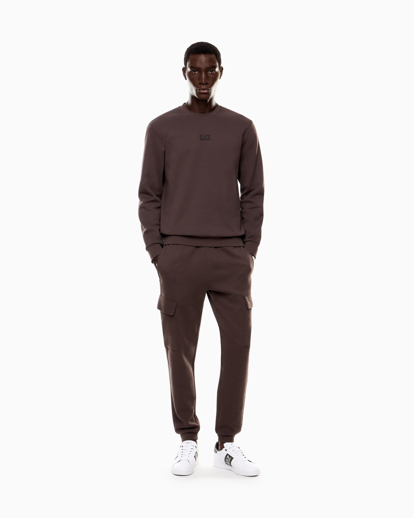 Core Identity cotton-blend crew-neck sweatshirt Slide 1