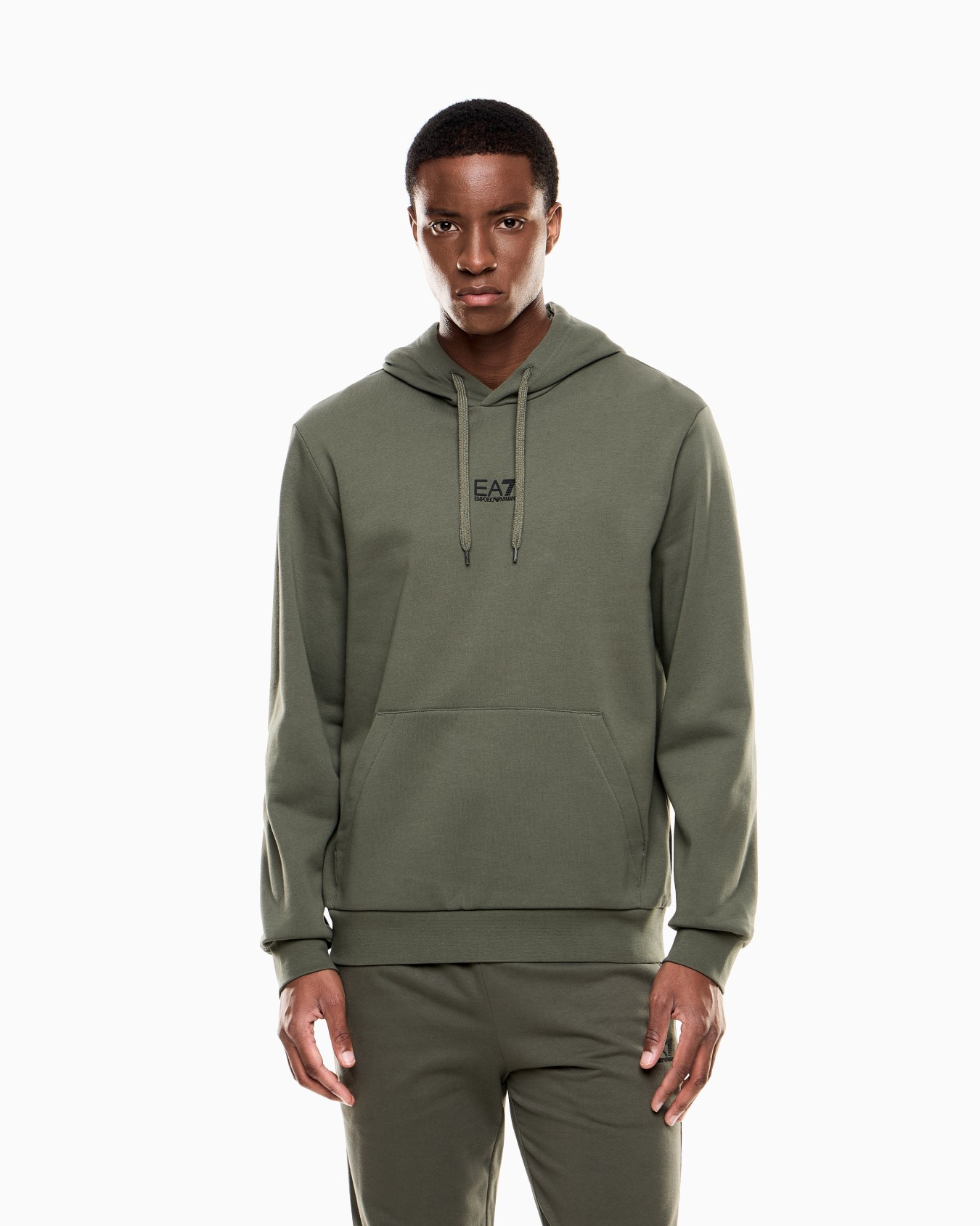Sudadera con capucha Core Identity de mezcla de algodón Diapositiva 3