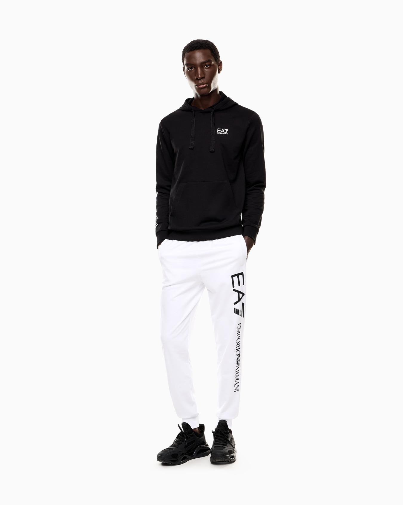 Sudadera con capucha Core Identity de mezcla de algodón Diapositiva 1