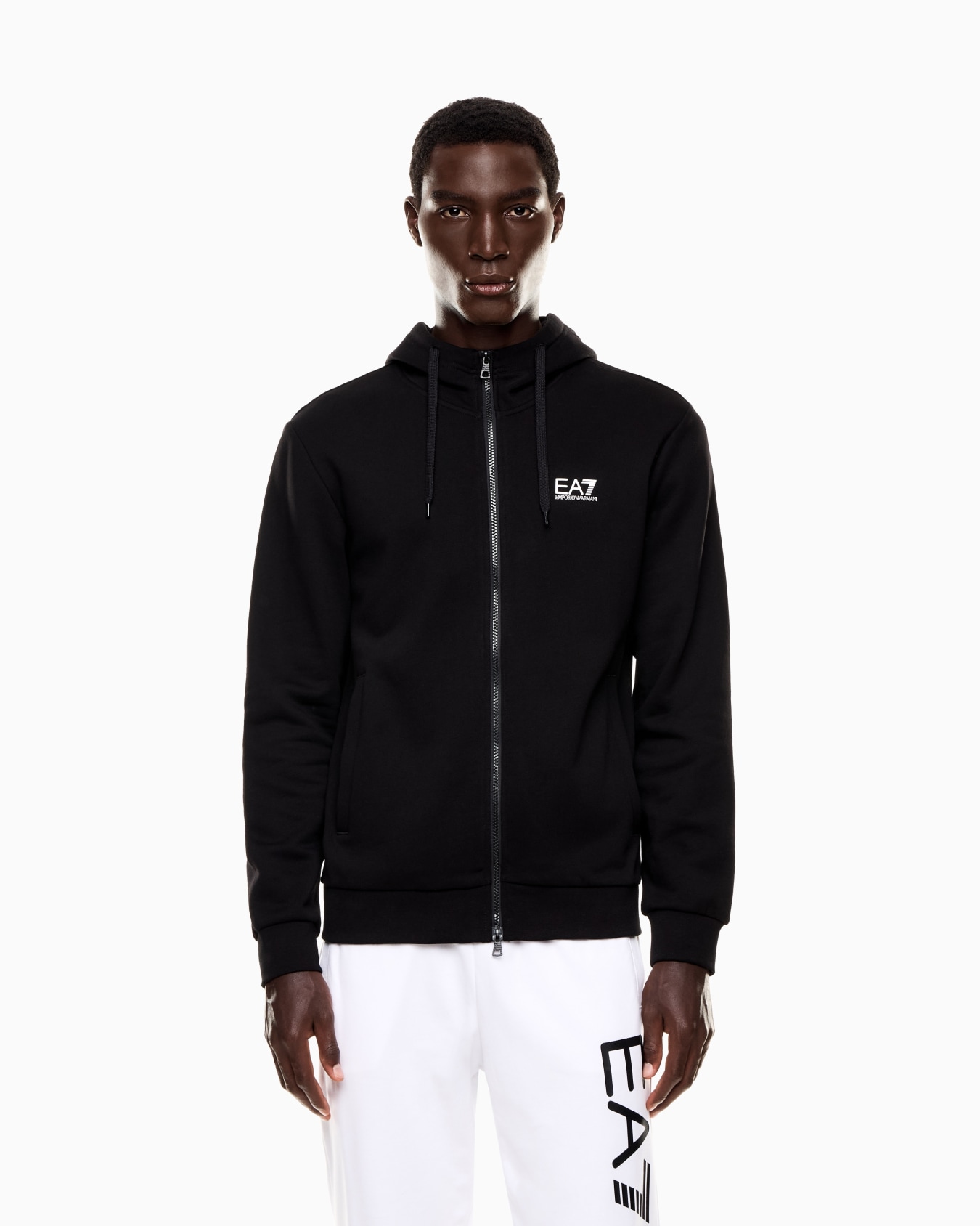 Sudadera con capucha Core Identity de mezcla de algodón Diapositiva 3