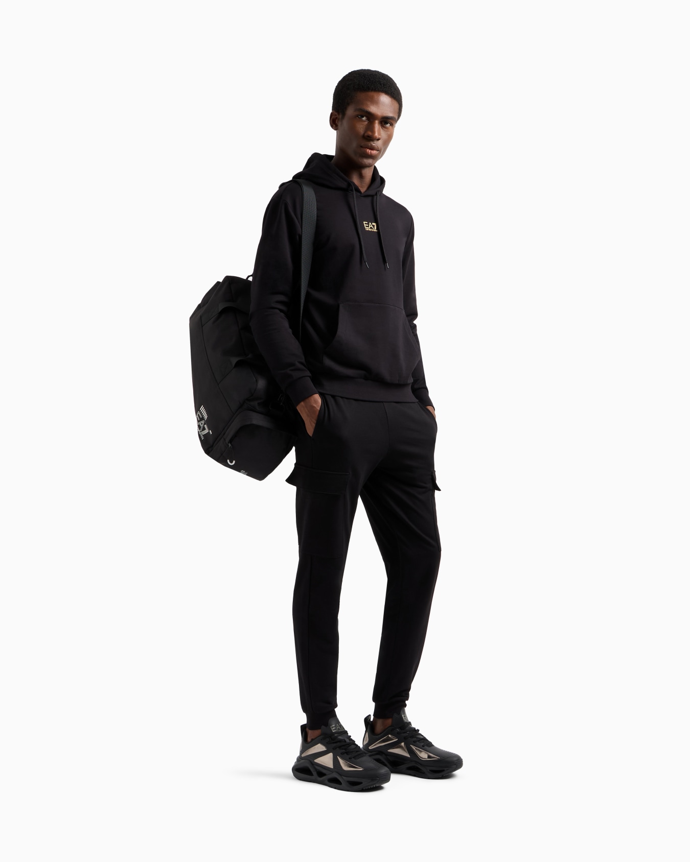 Pantalones cargo de algodón Core Identity Diapositiva 1