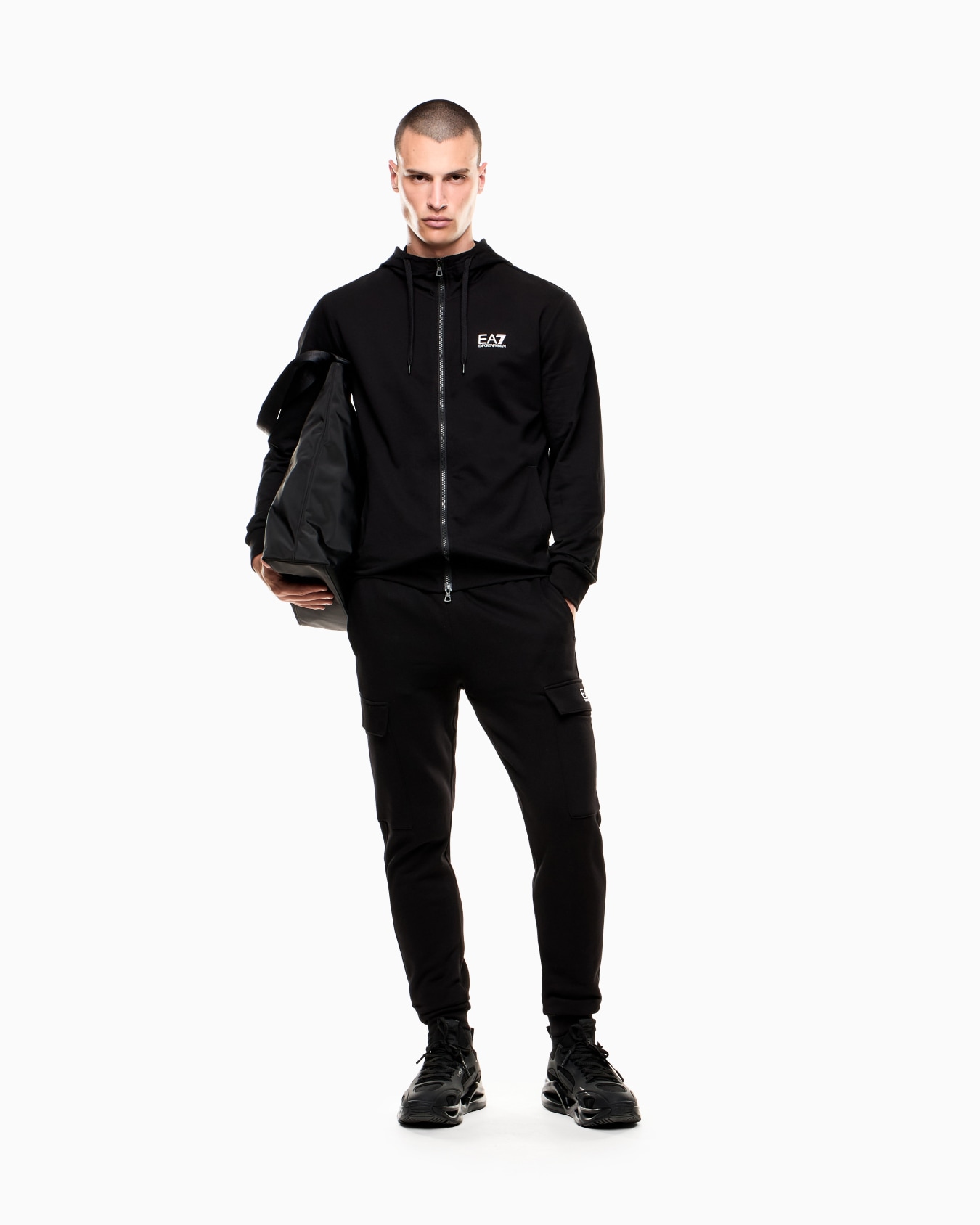 Core Identity cotton-blend cargo trousers Slide 1